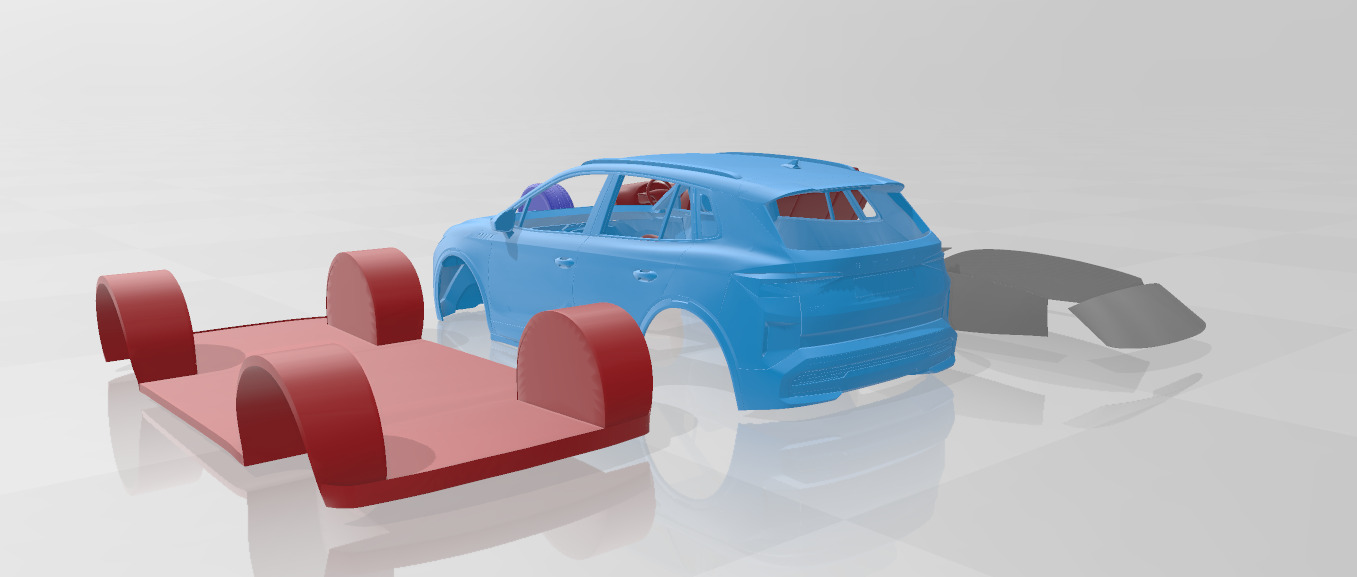 Skoda Elroq 2025 - Printable Car in Separate Parts 3D print model_2