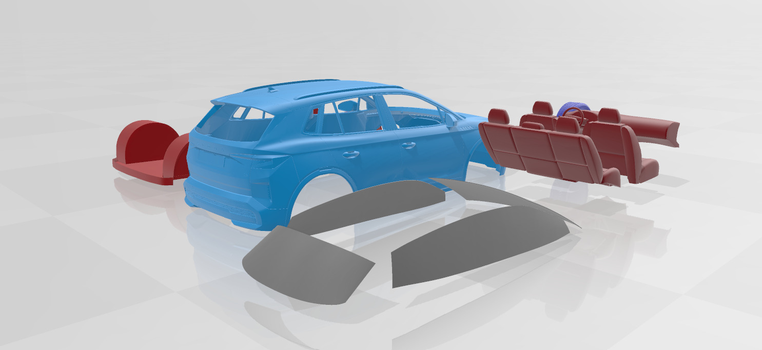 Skoda Elroq 2025 - Printable Car in Separate Parts 3D print model_4