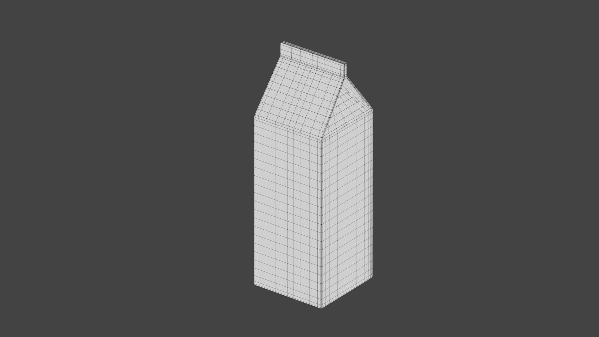 Realistic Orange Juice Carton and Glass 3D Model 3D model_3