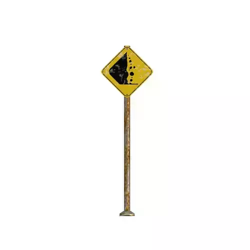 Falling Rocks In Roads Area Warning