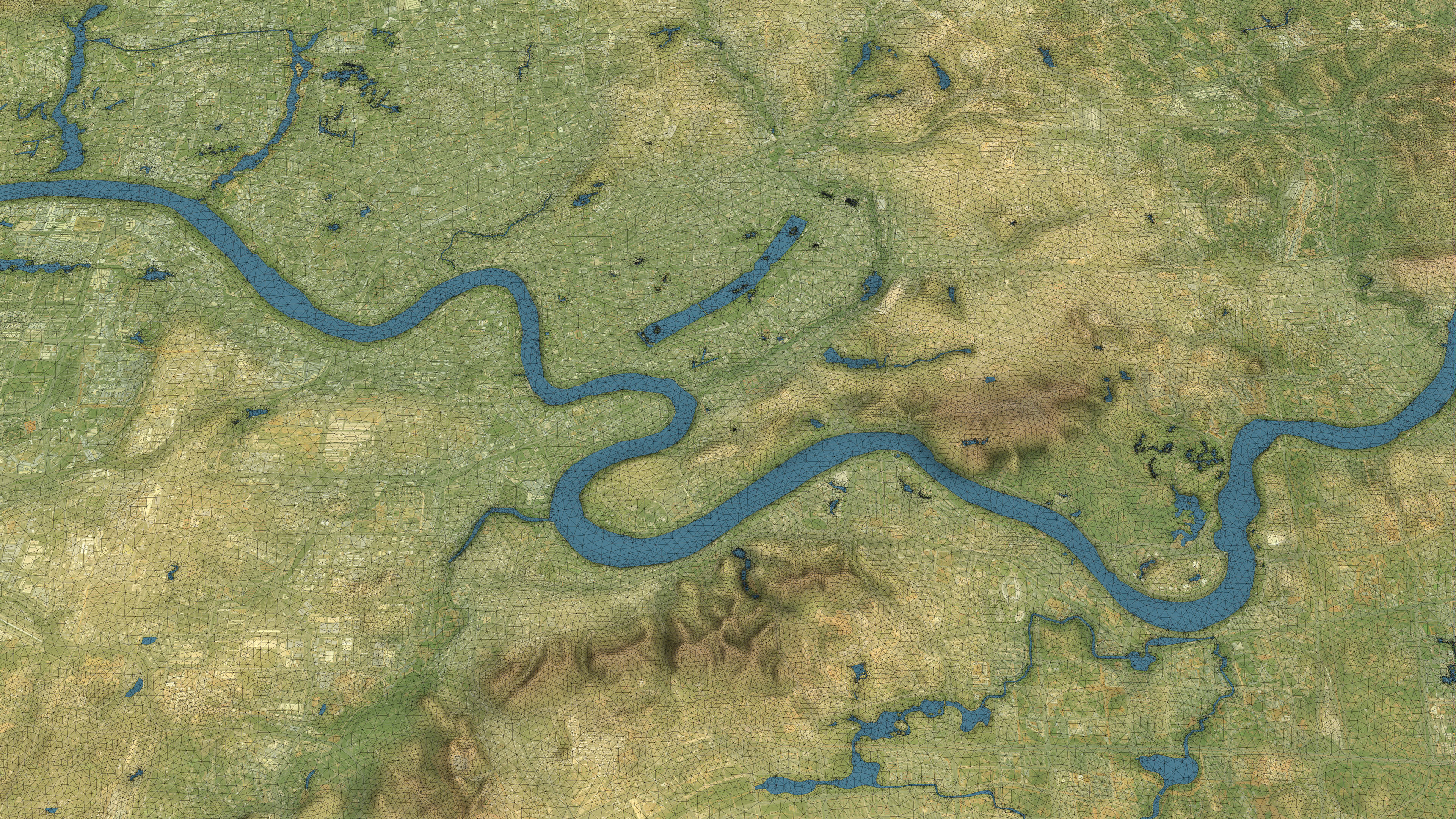Nanning - Topography Terrain Low-poly 3D model_20