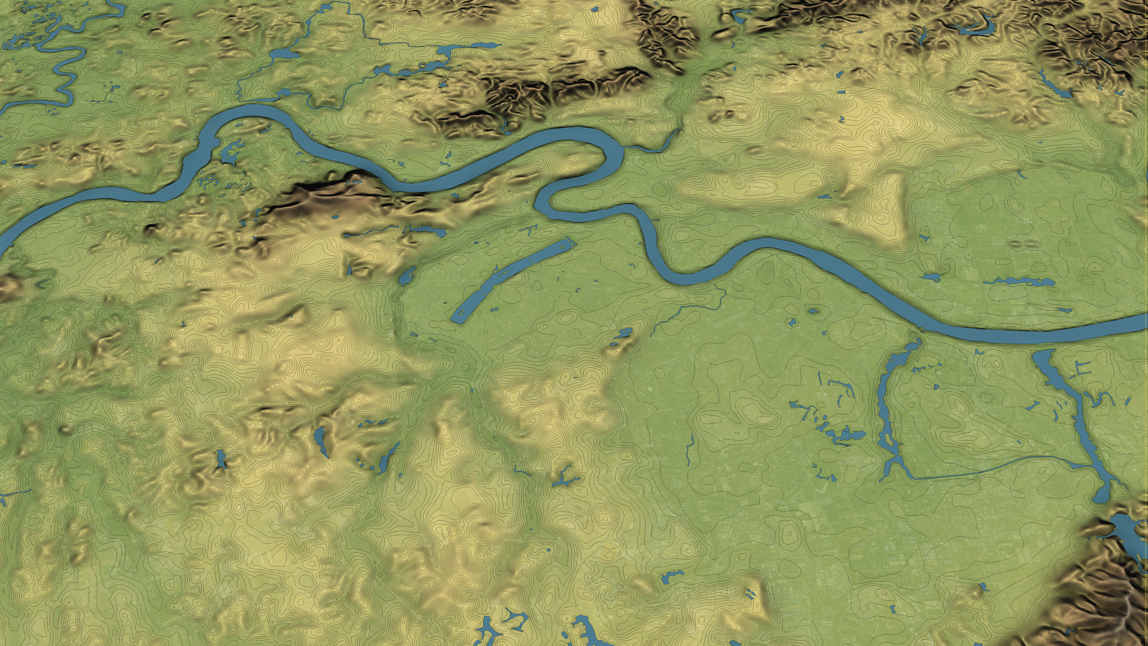 Nanning - Topography Terrain Low-poly 3D model_27
