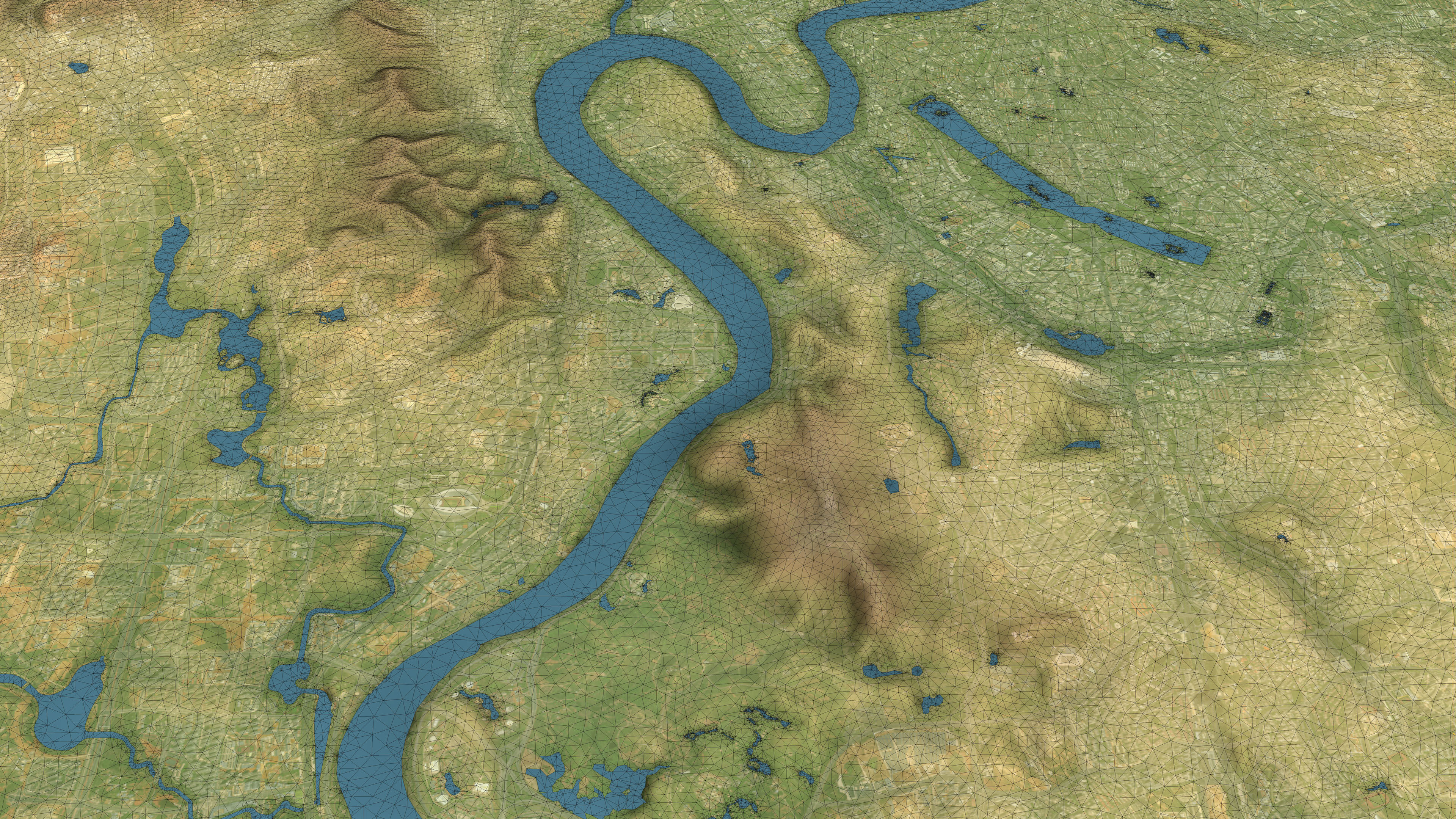 Nanning - Topography Terrain Low-poly 3D model_11