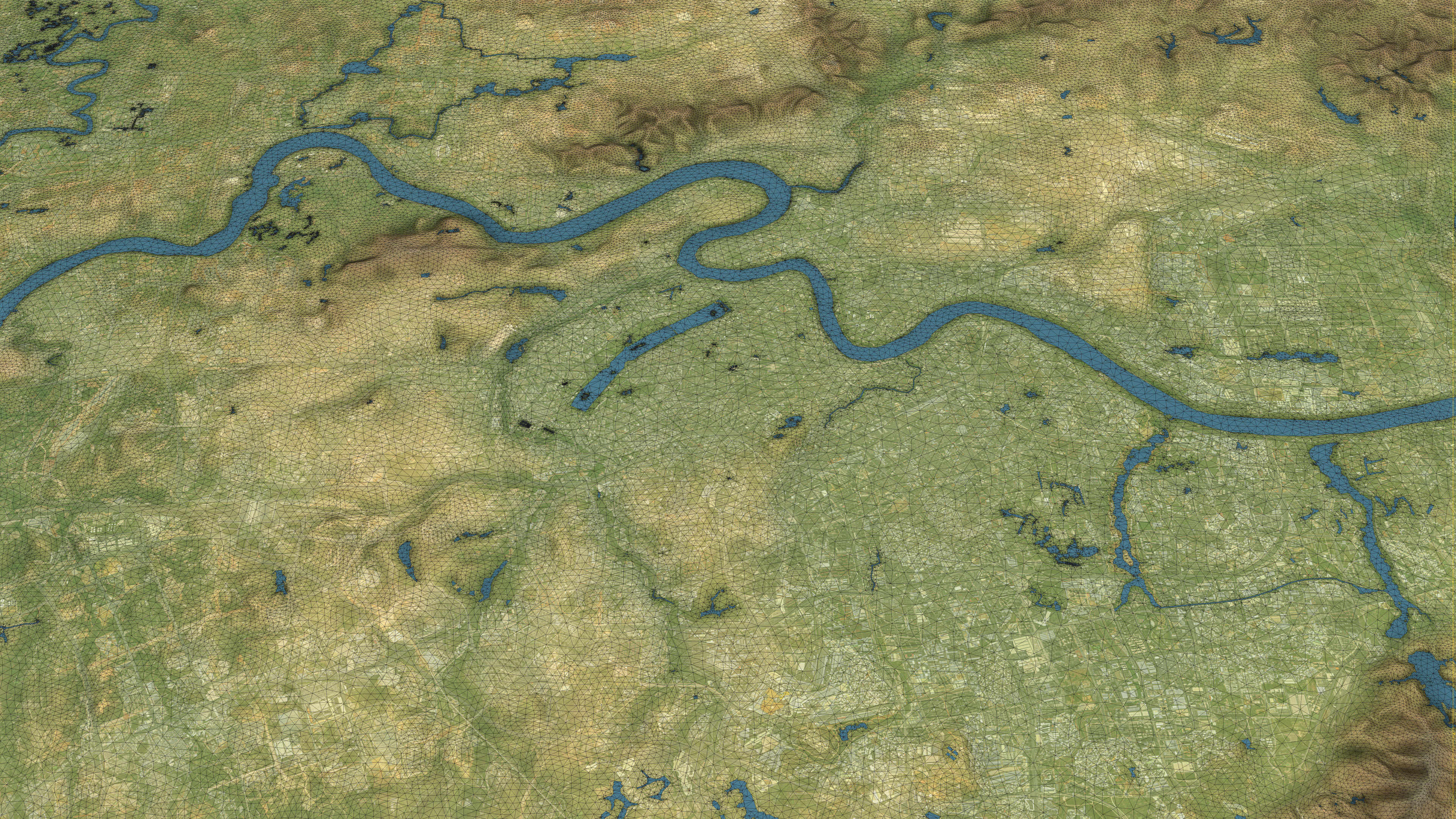 Nanning - Topography Terrain Low-poly 3D model_26