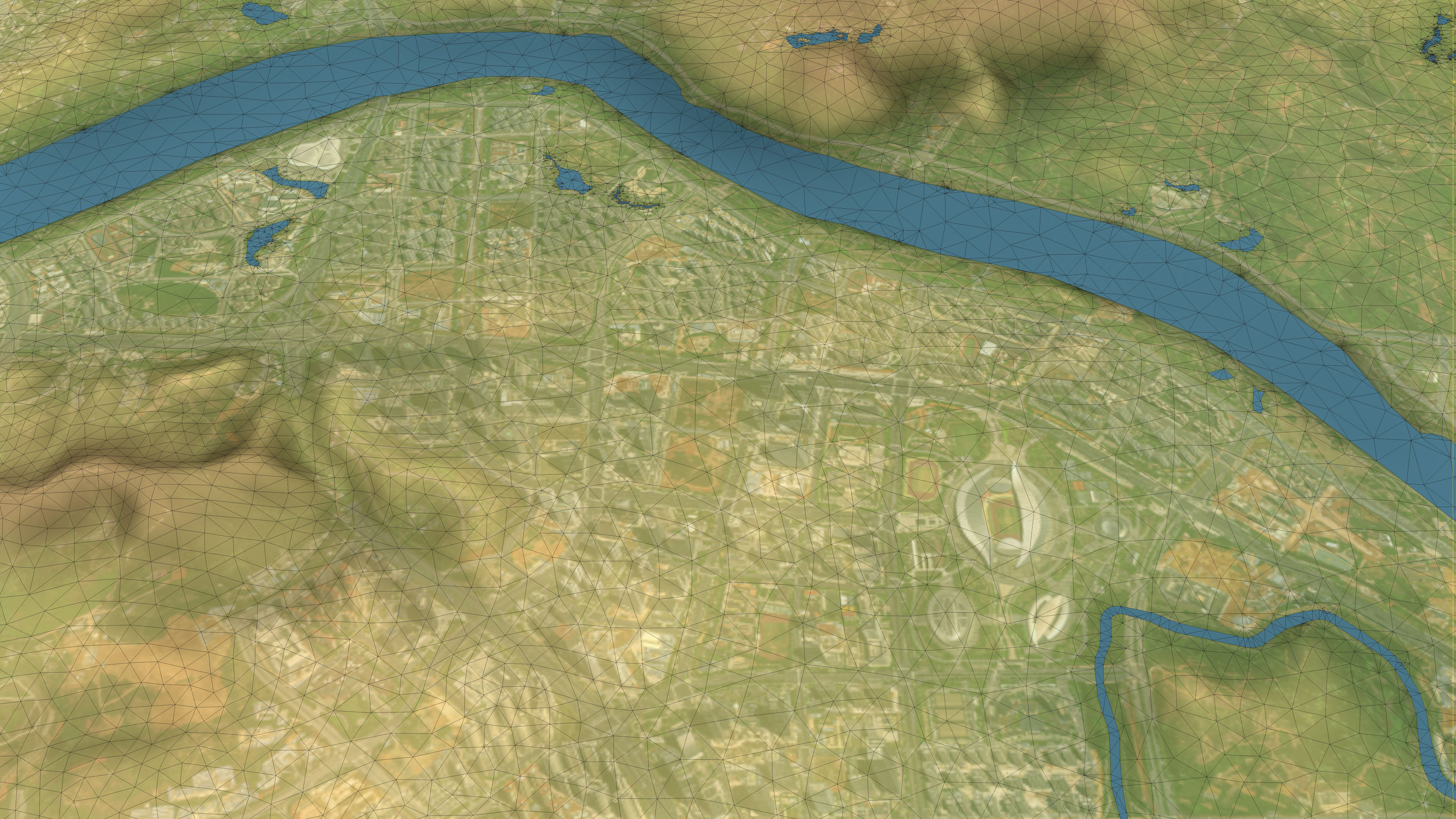 Nanning - Topography Terrain Low-poly 3D model_17