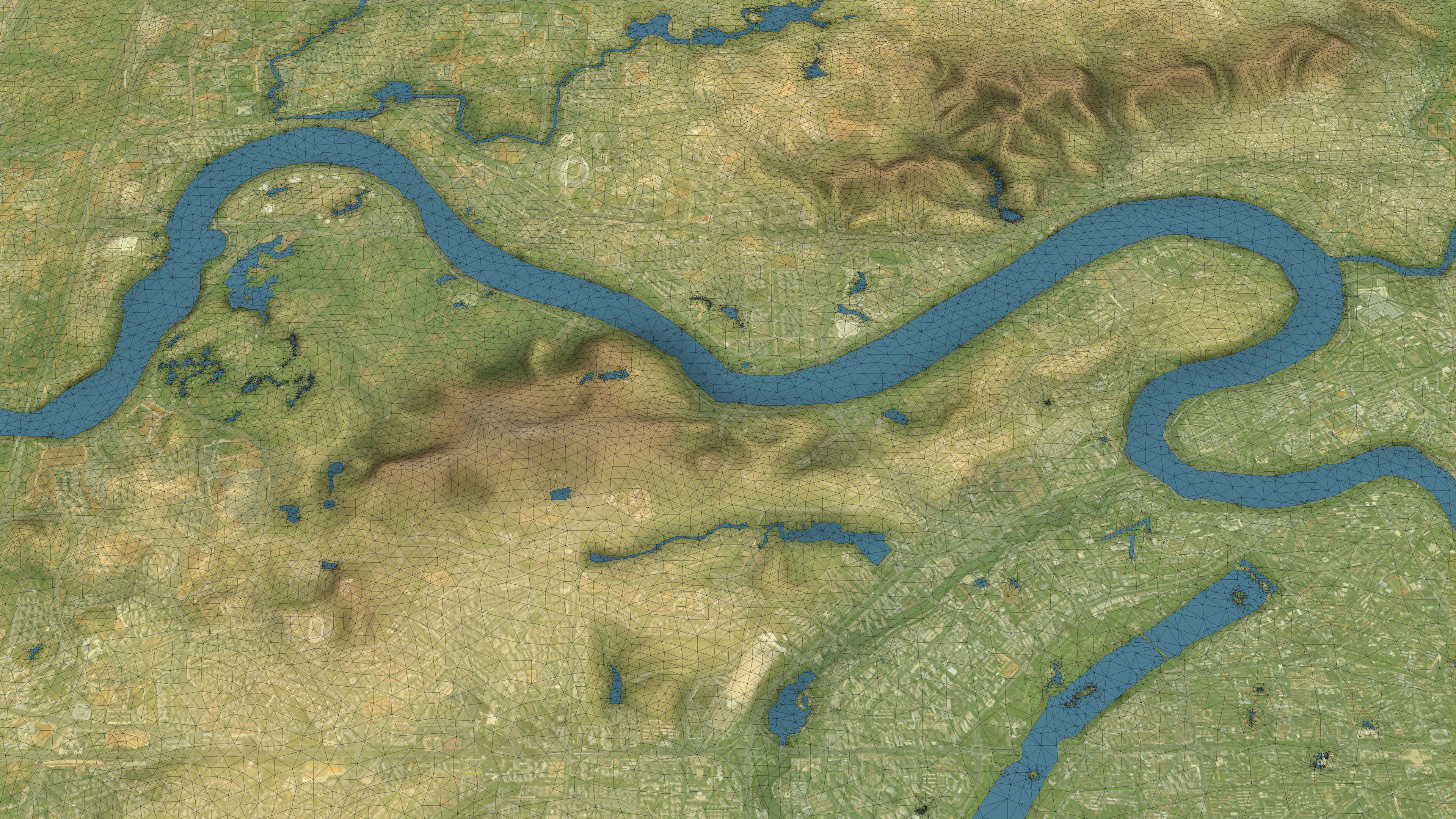 Nanning - Topography Terrain Low-poly 3D model_8