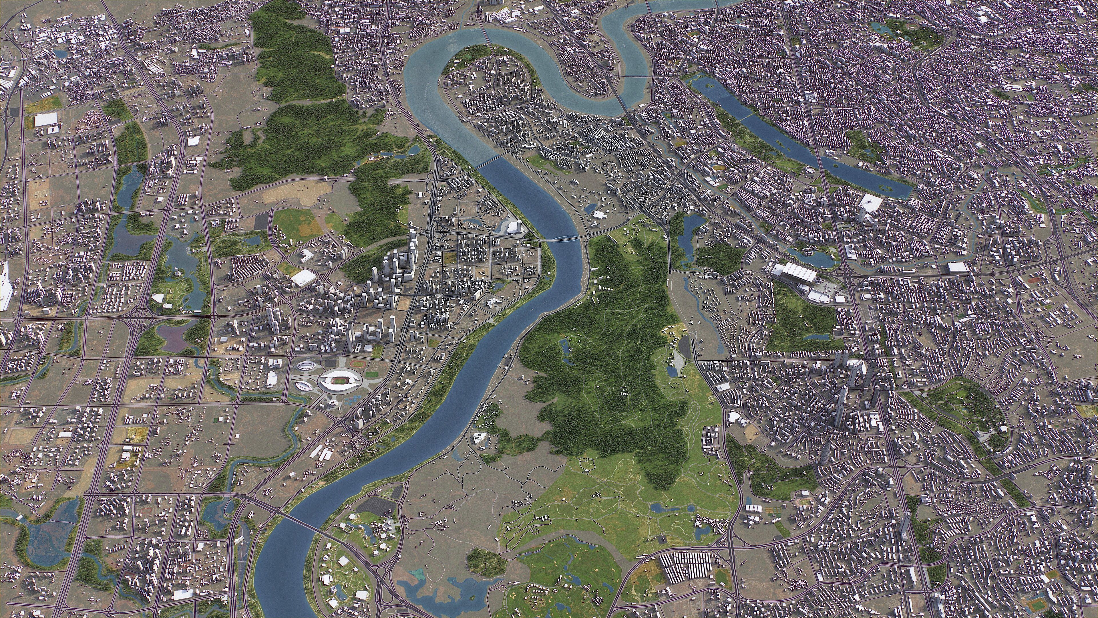 Nanning - Topography Terrain 3D Model 3D Model Collection_14