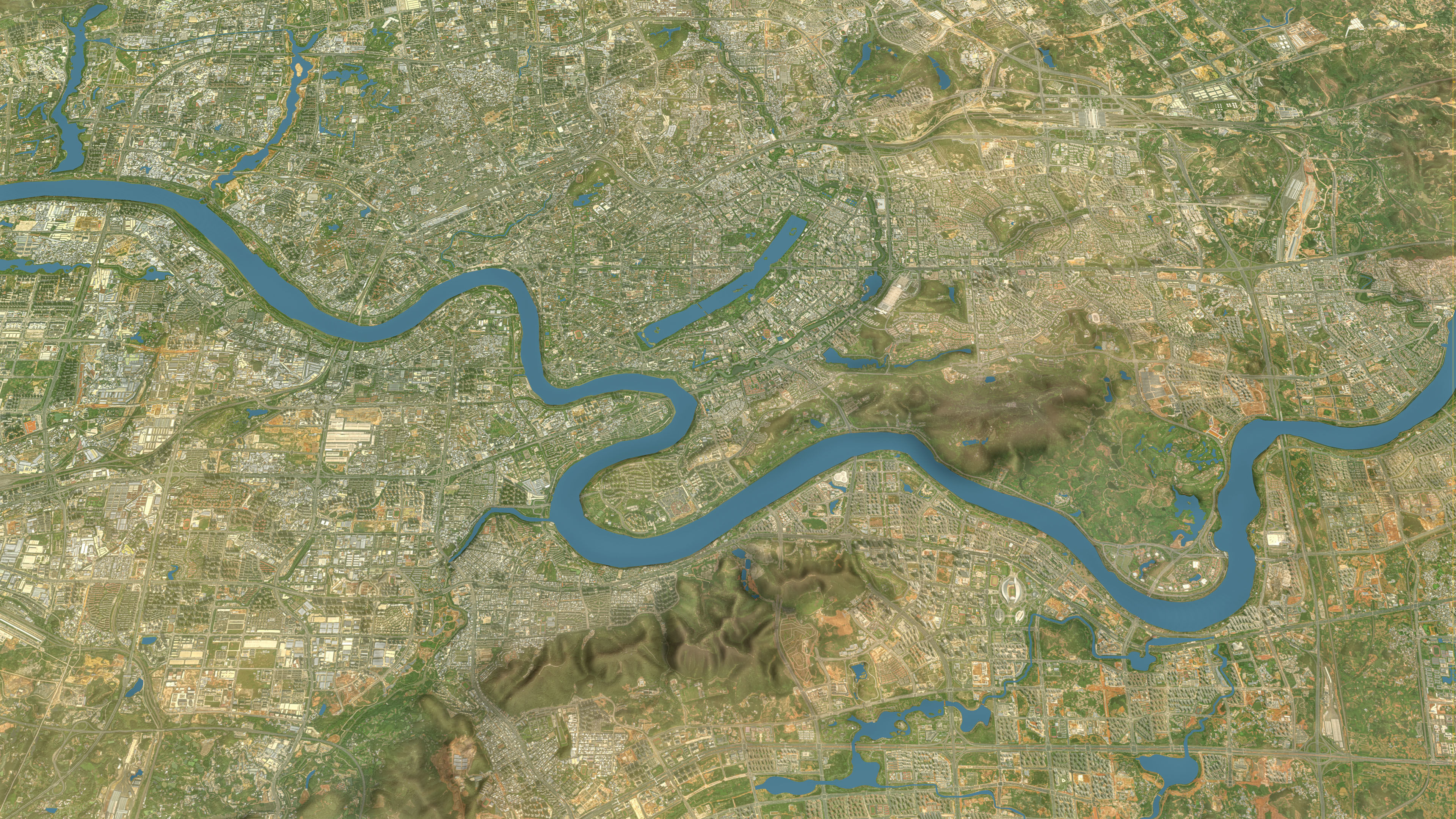 Nanning - Topography Terrain 3D Model 3D Model Collection_27