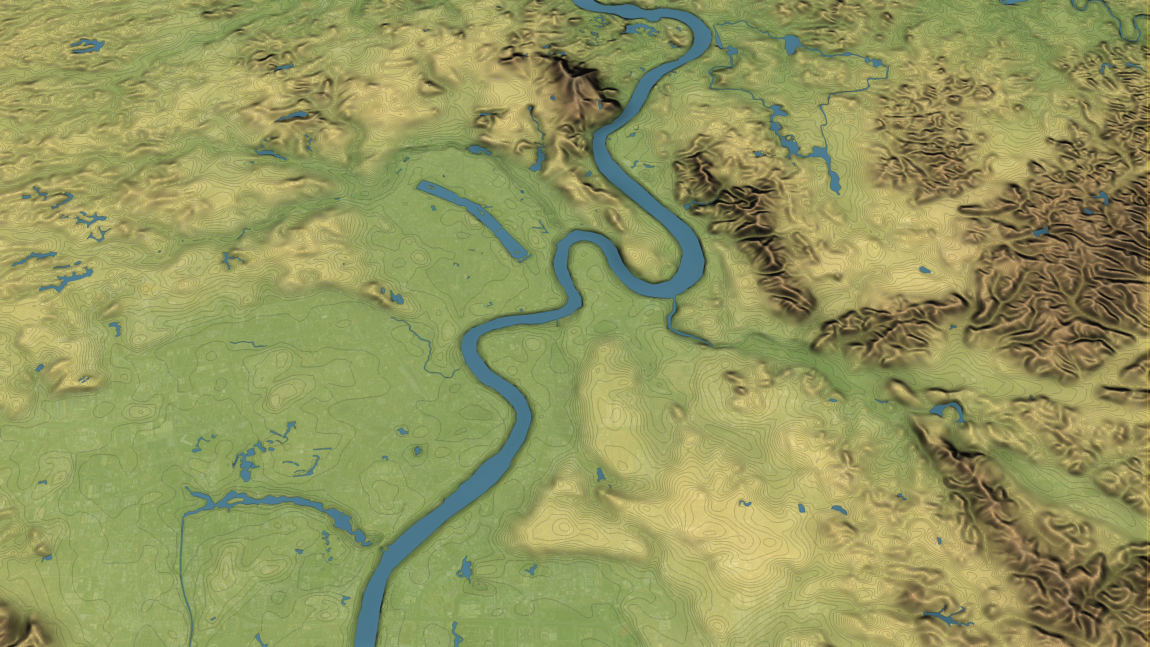Nanning - Topography Terrain 3D Model 3D Model Collection_33