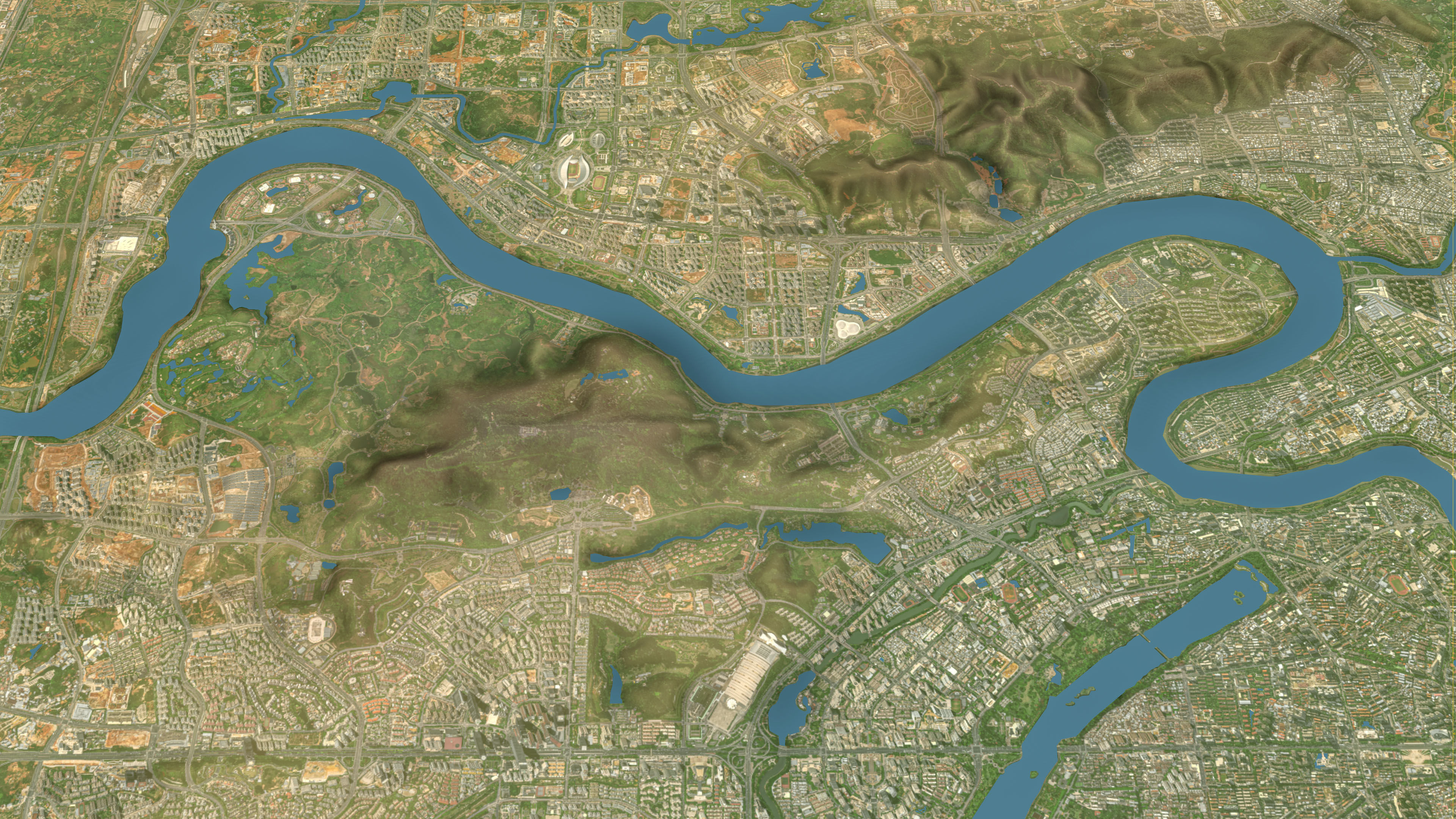 Nanning - Topography Terrain 3D Model 3D Model Collection_11