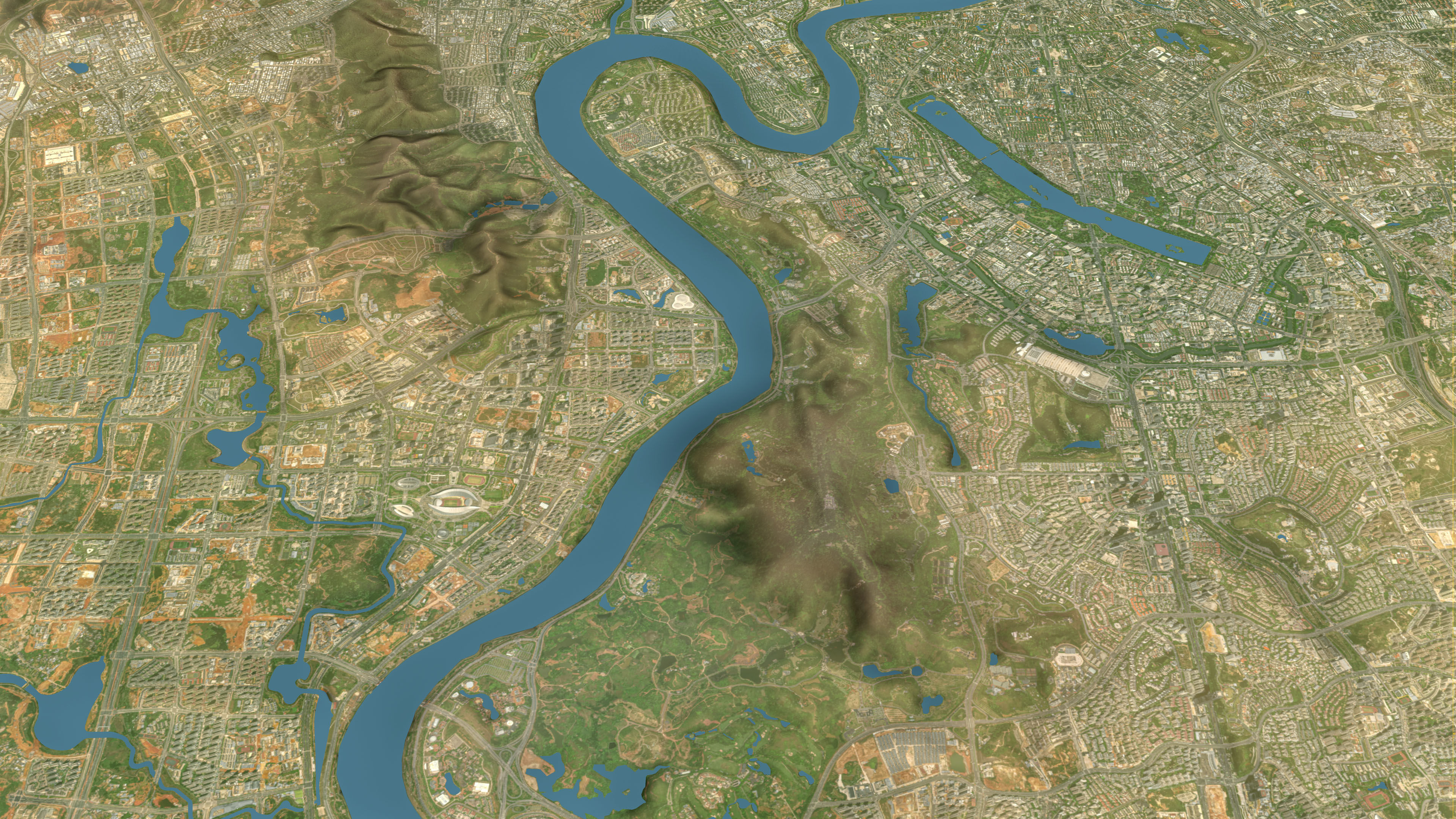 Nanning - Topography Terrain 3D Model 3D Model Collection_15