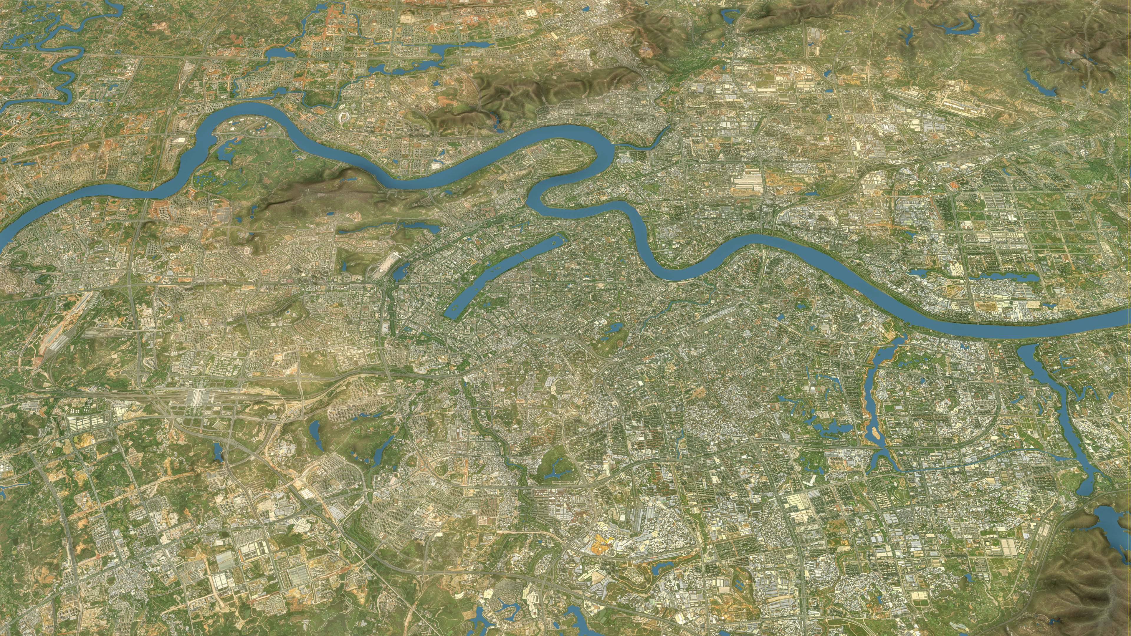 Nanning - Topography Terrain 3D Model 3D Model Collection_35