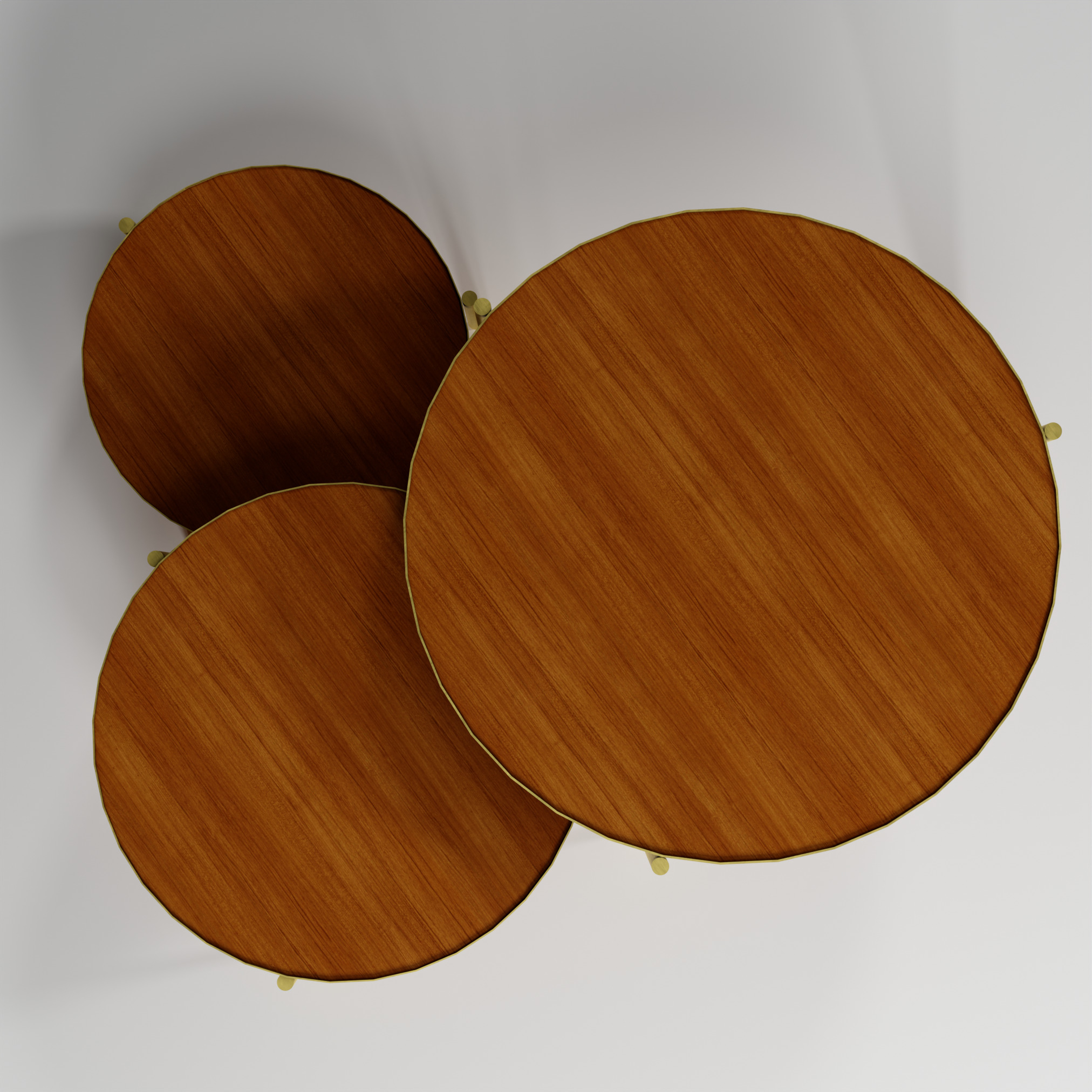 Coffee Table Island Low-poly 3D model_2