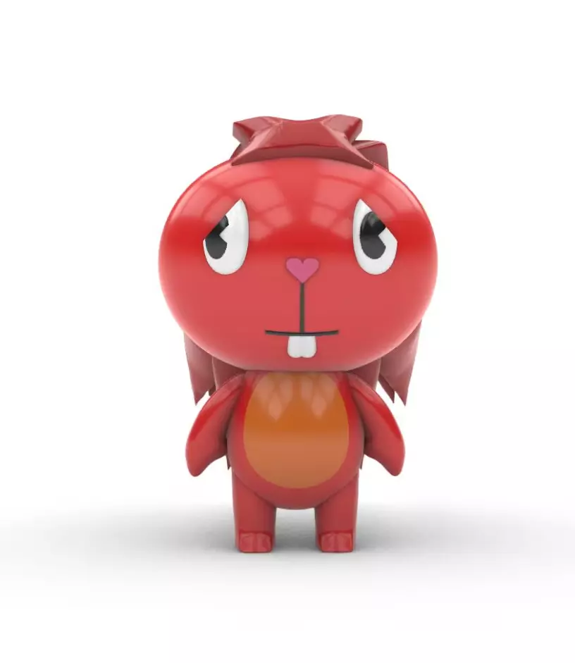 Happy Tree Friends Flaky 3D Model STL File 3D print model_0