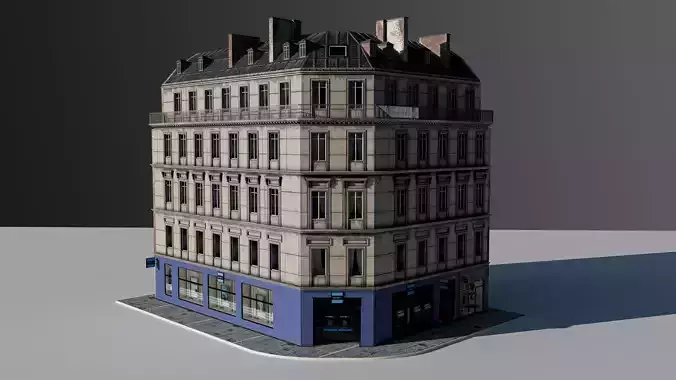 European Commercial Bank 3D model European Commercial Bank 3D model