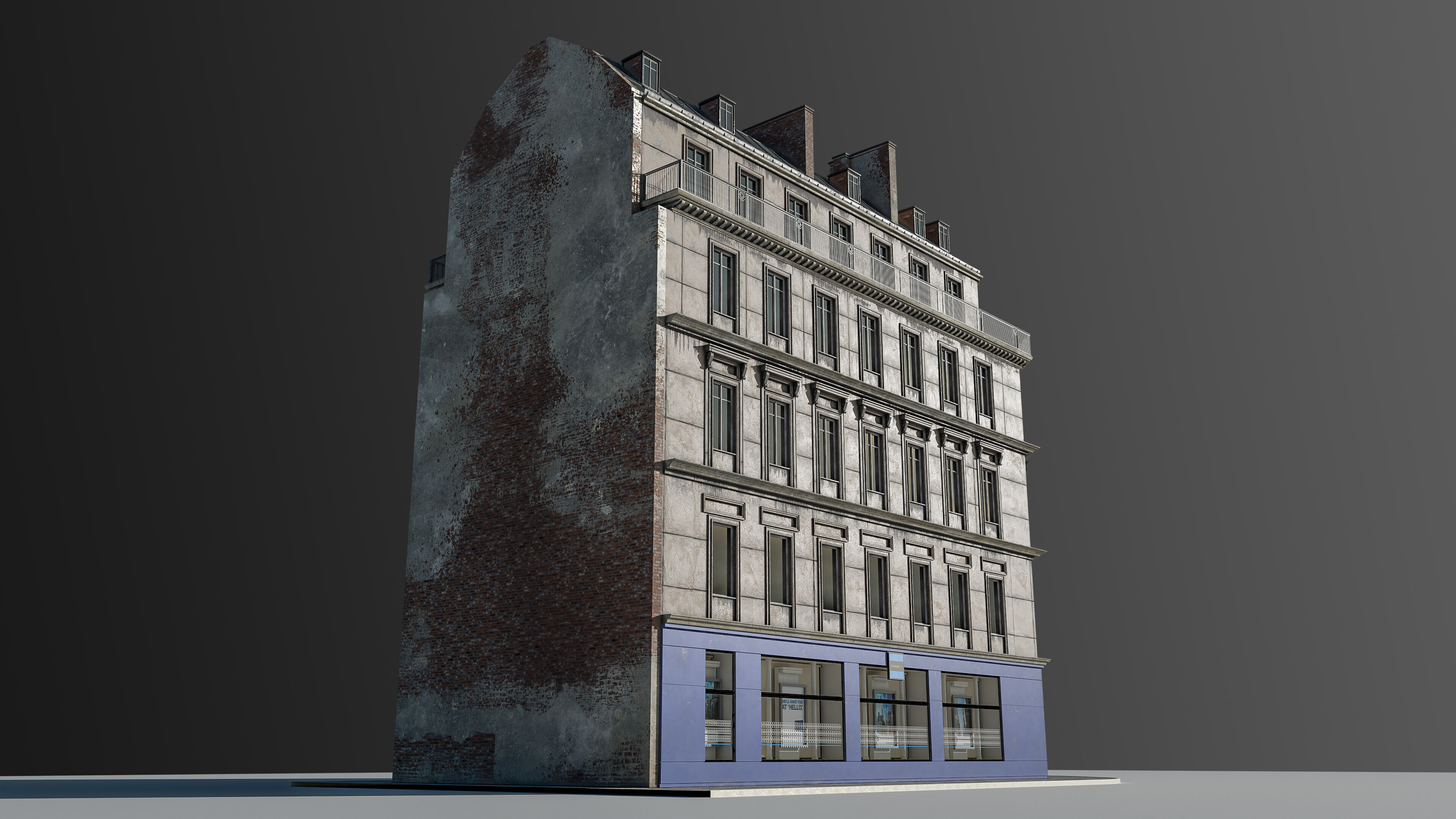 European Commercial Bank 3D model_11