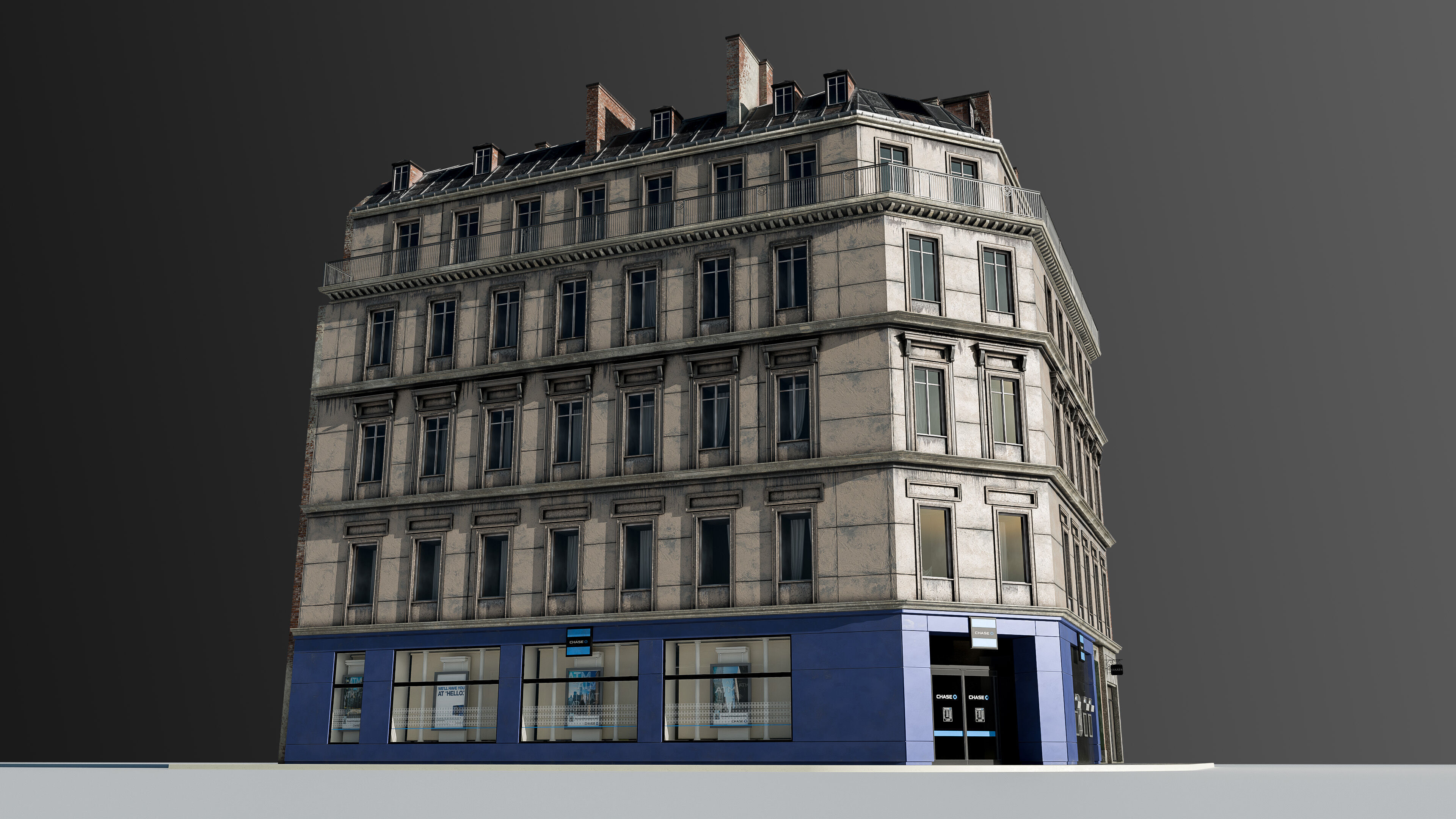 European Commercial Bank 3D model_14