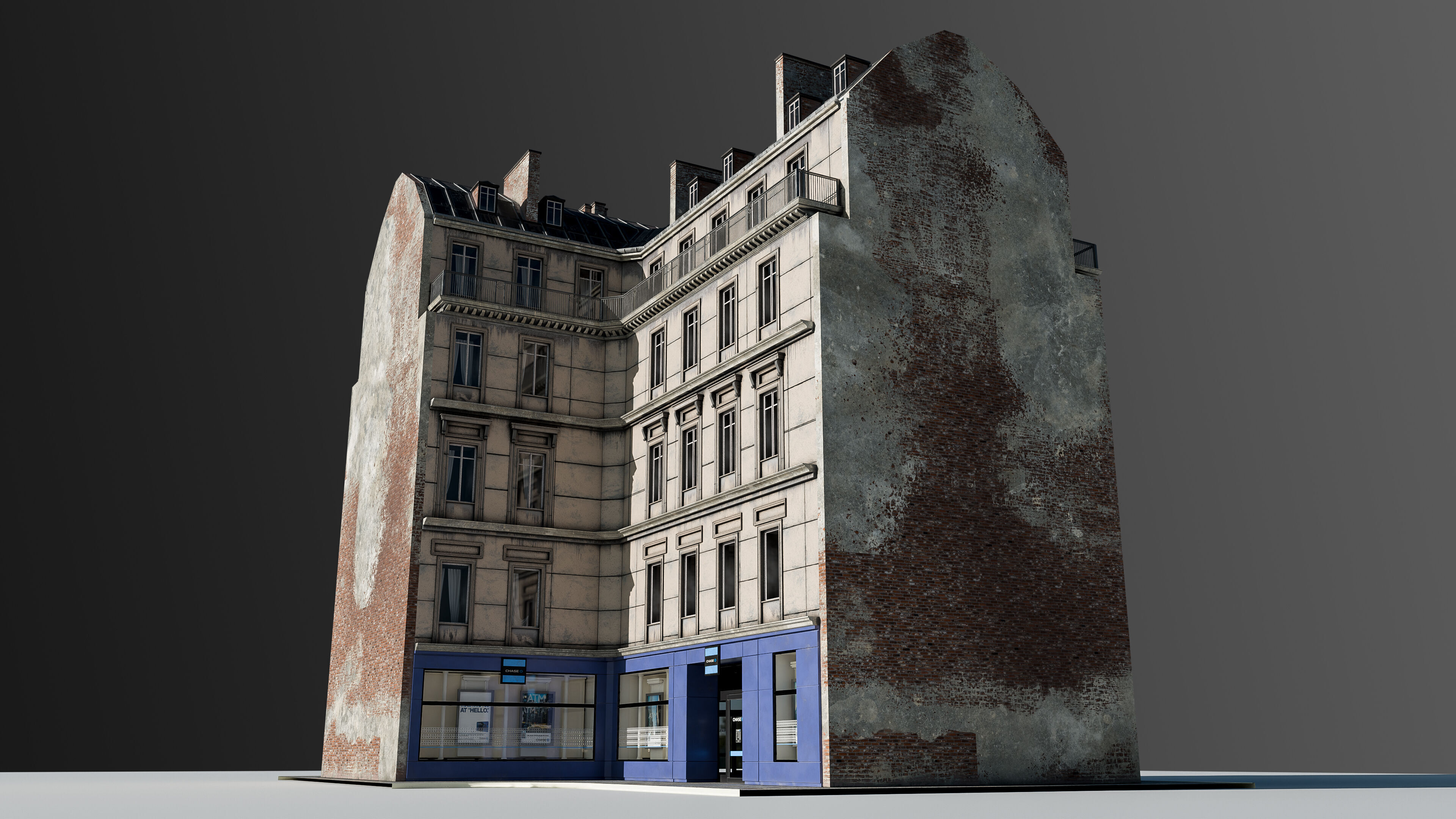 European Commercial Bank 3D model_10