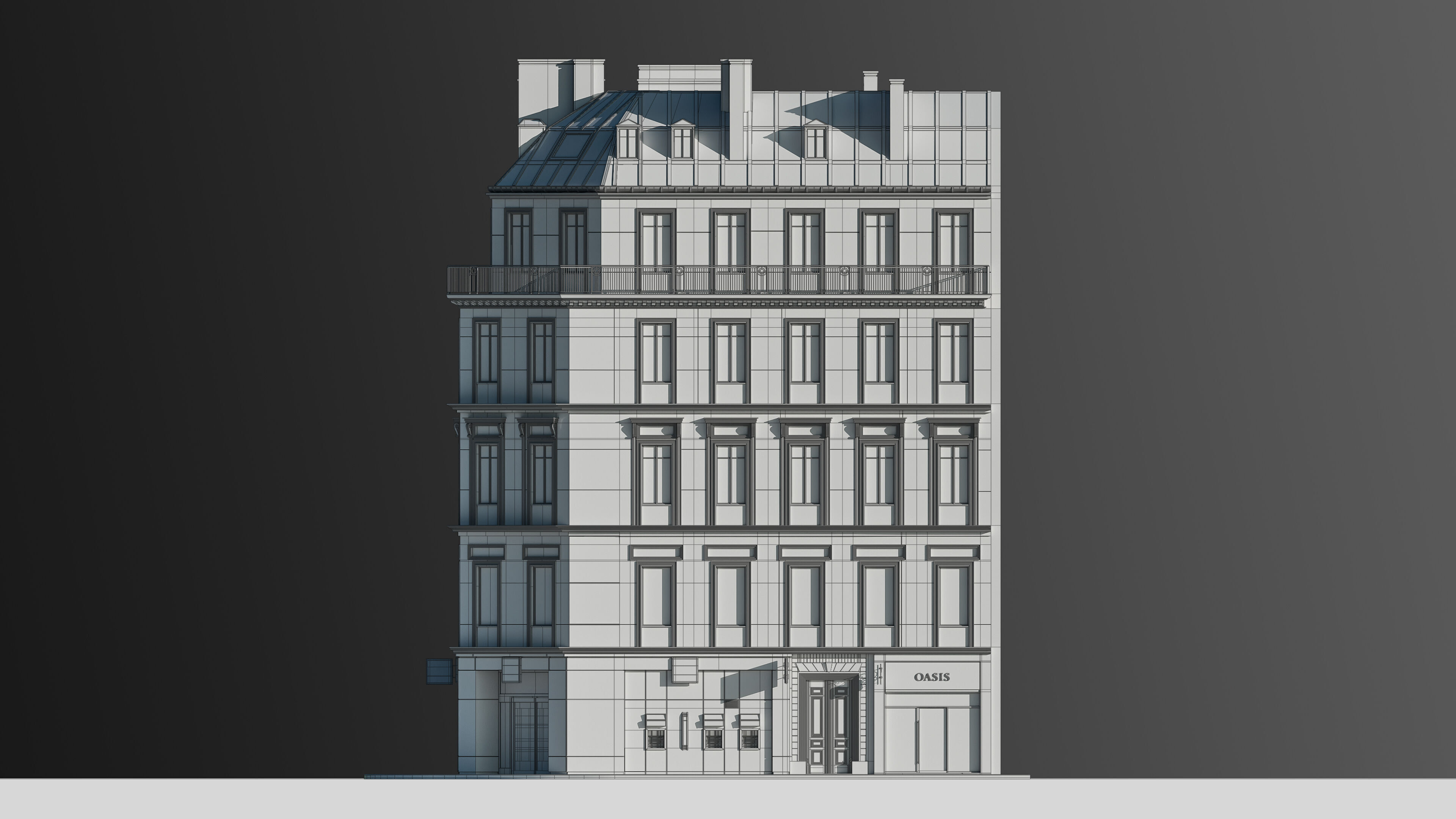 European Commercial Bank 3D model_32