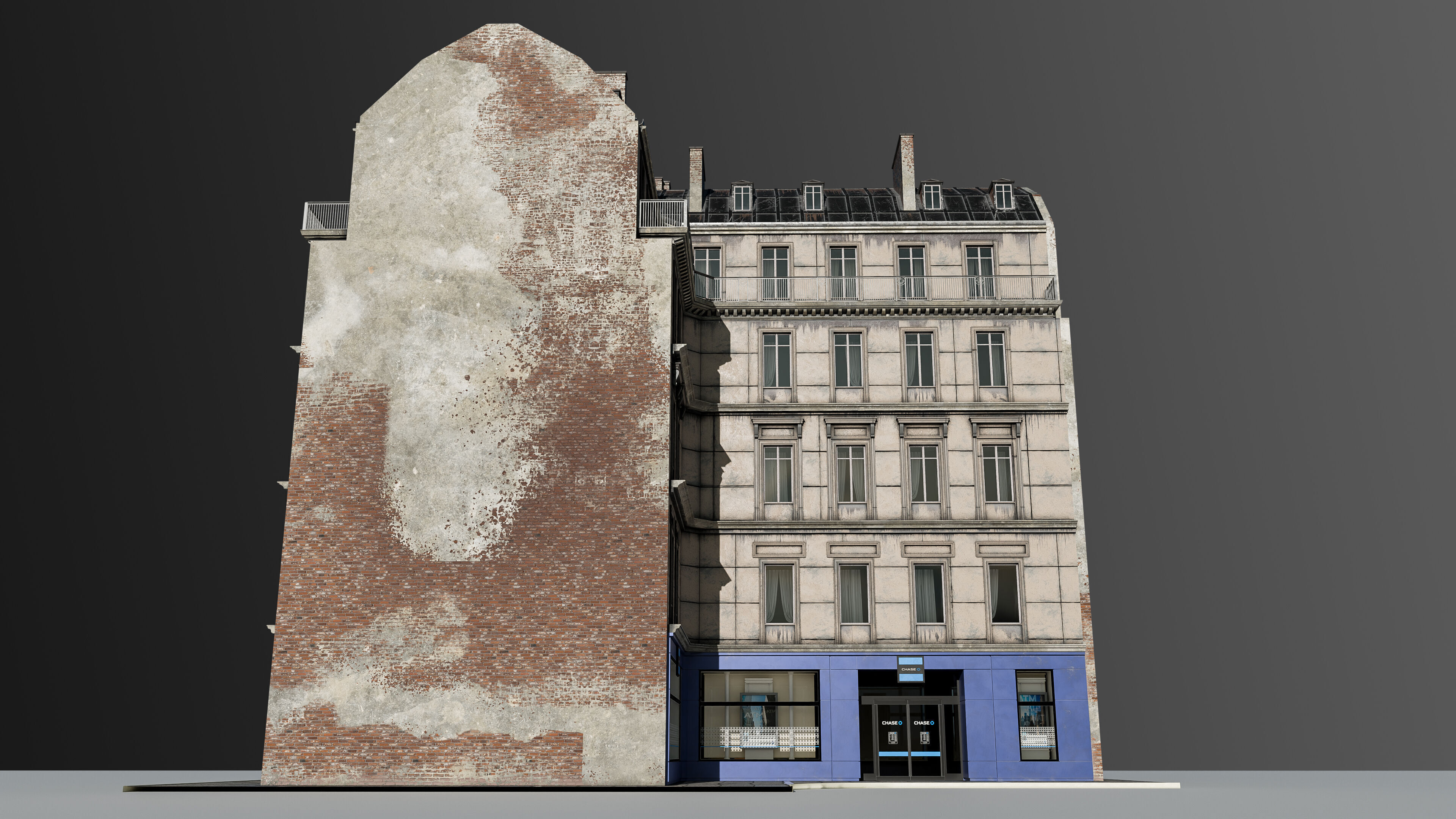 European Commercial Bank 3D model_6