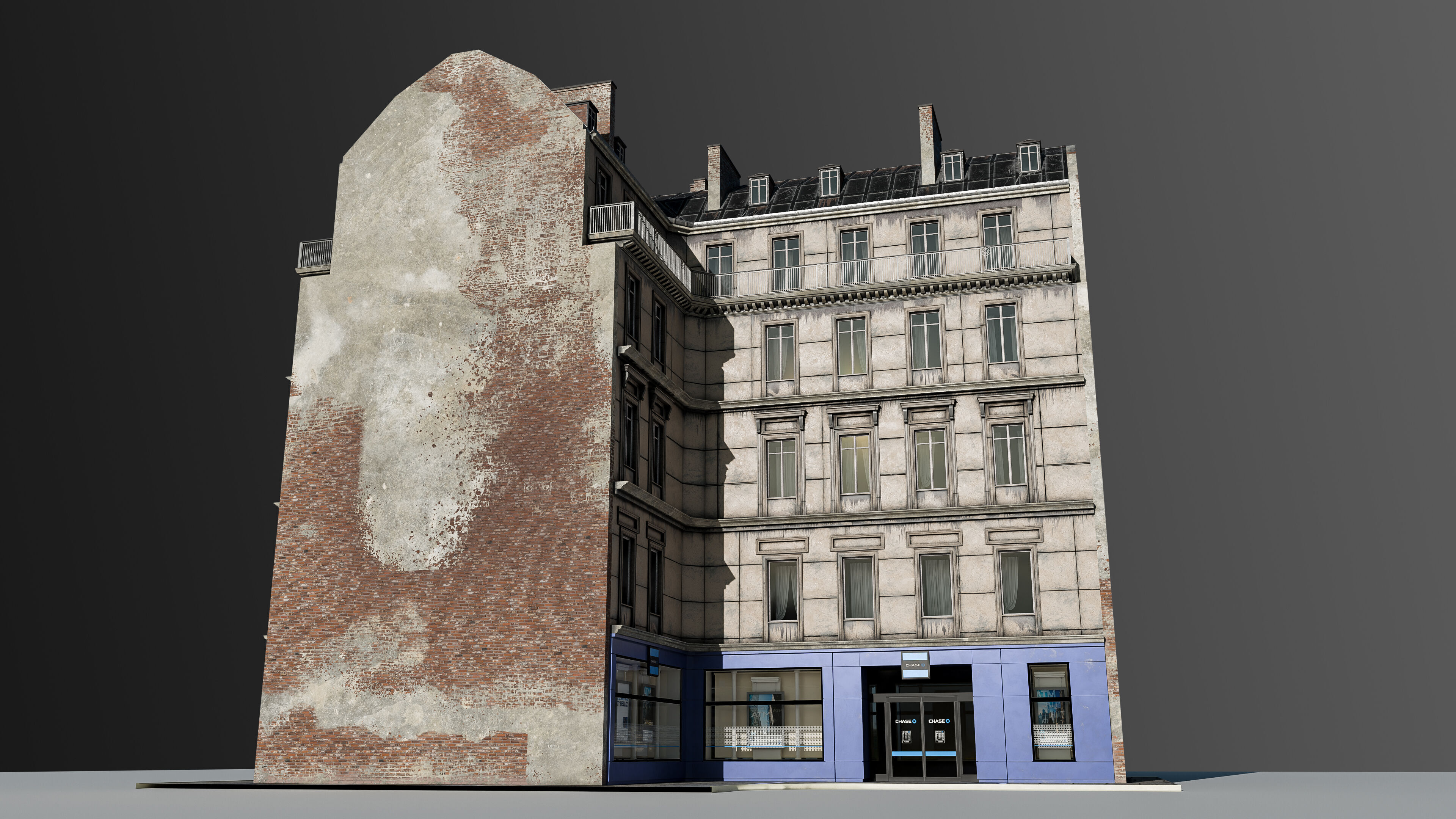 European Commercial Bank 3D model_7