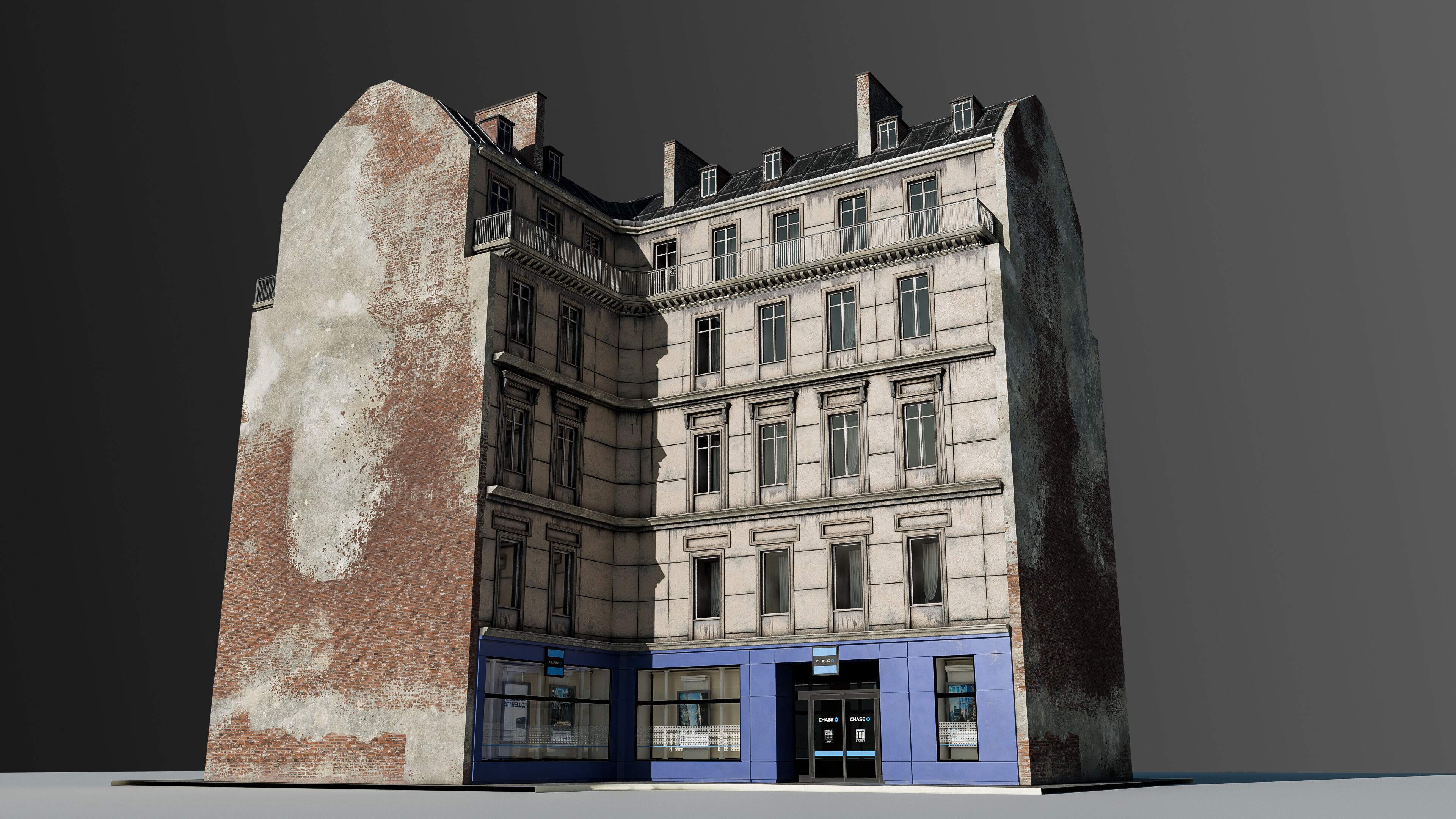 European Commercial Bank 3D model_8