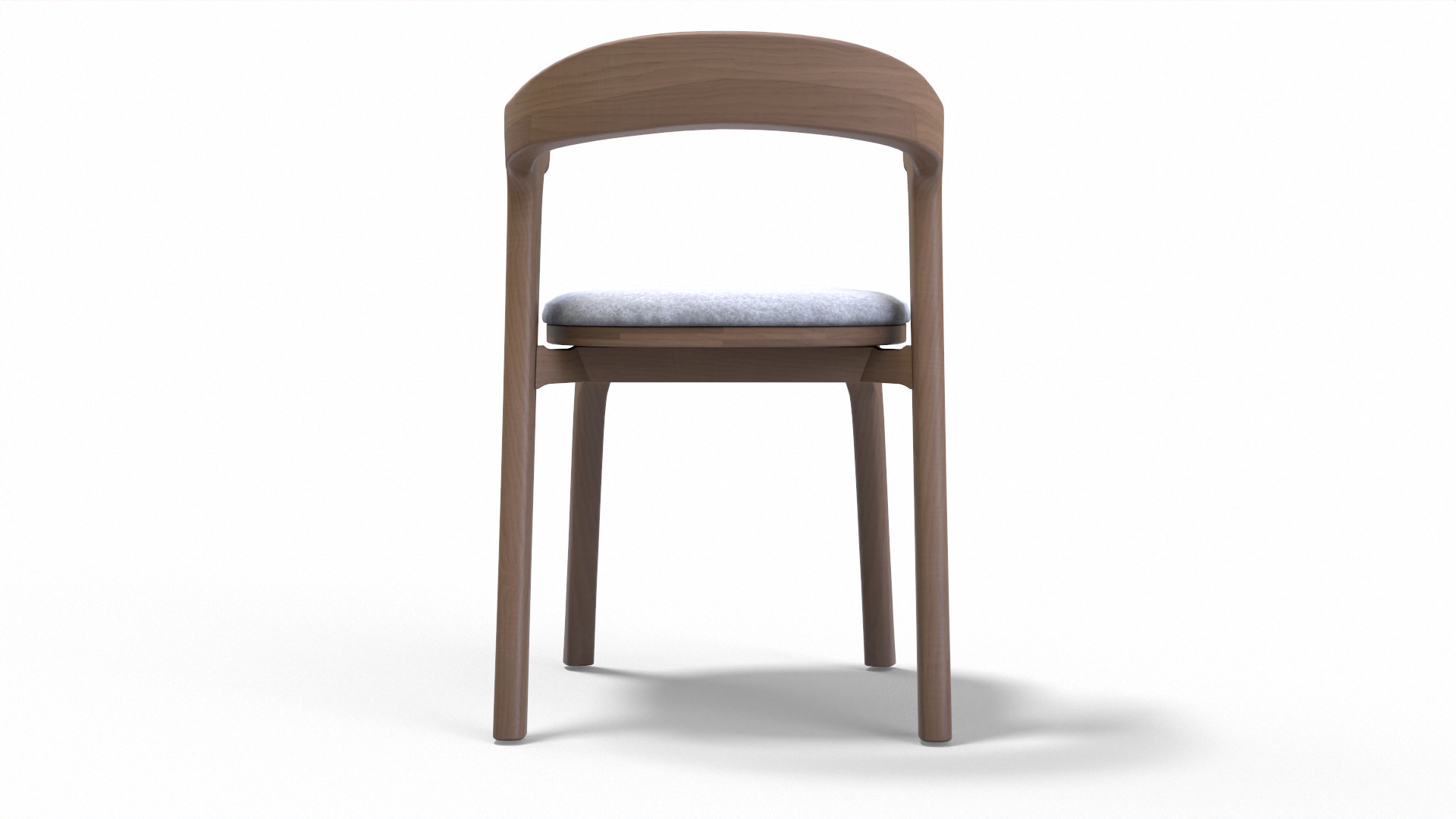 Modern Dining Table Low-poly 3D model_7