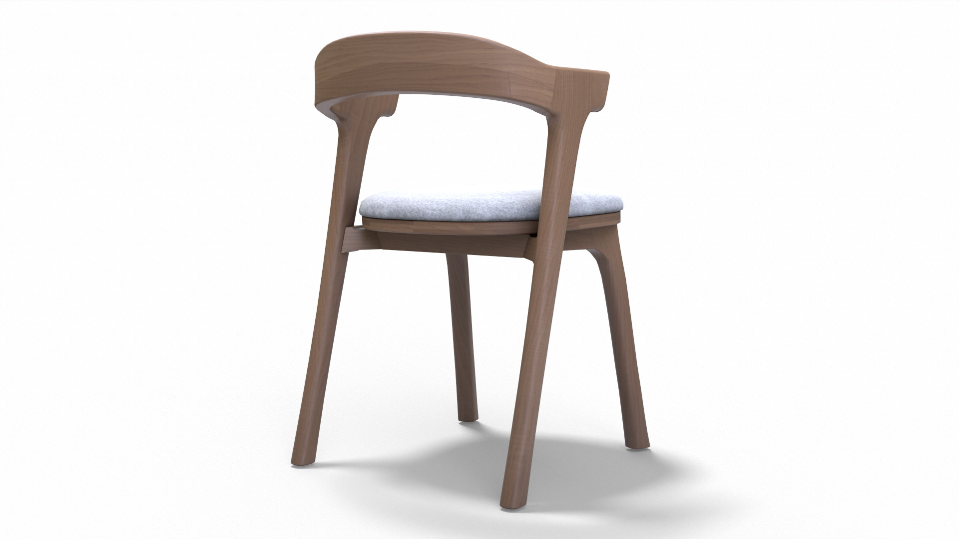 Modern Dining Table Low-poly 3D model_6