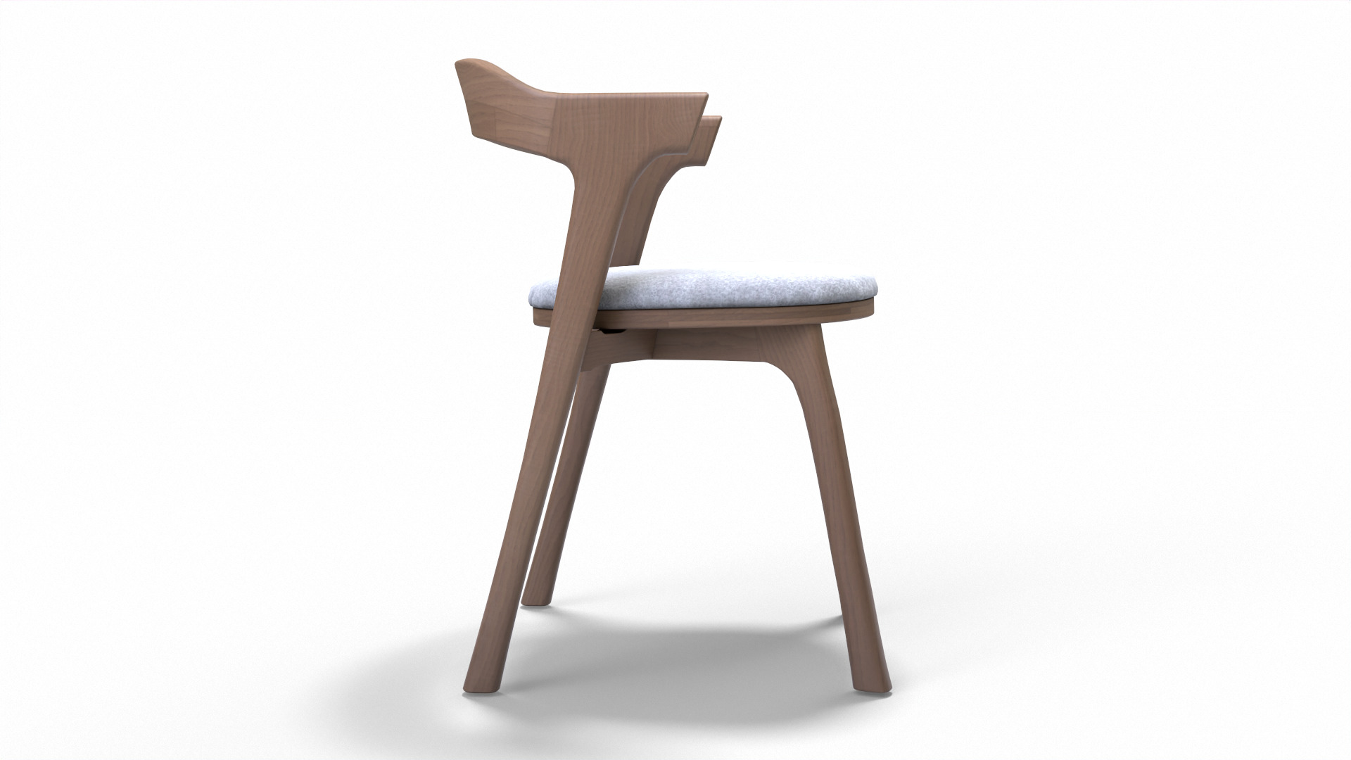 Modern Dining Table Low-poly 3D model_5