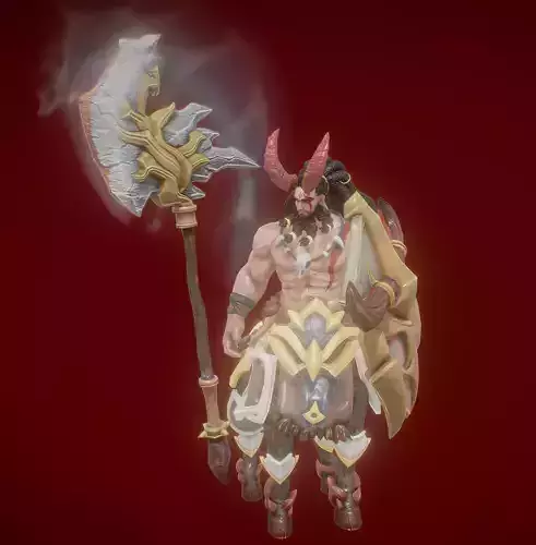 axe Centaure Low-poly 3D model