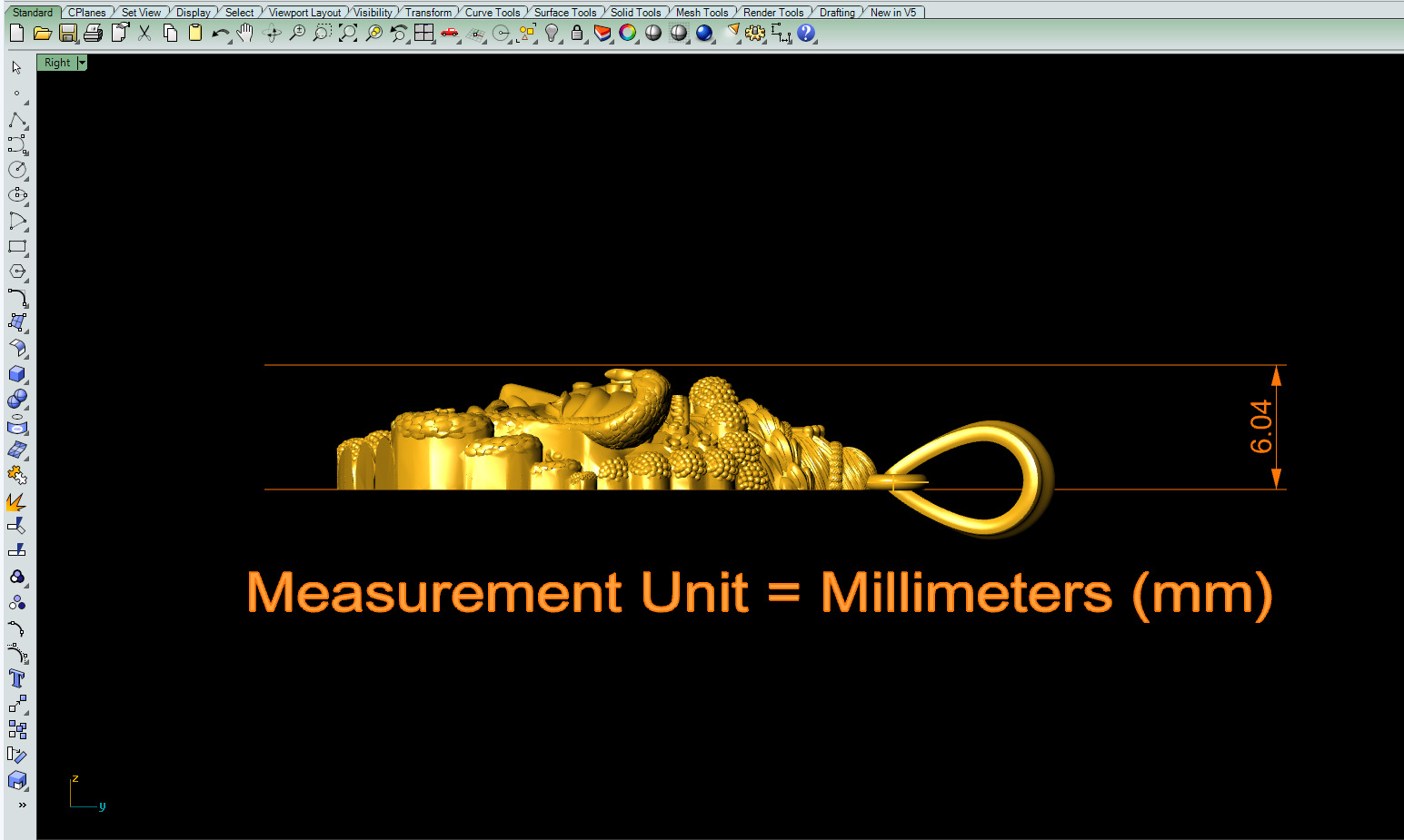 Mahakal pendant 3Dprint file-2 3D print model_4