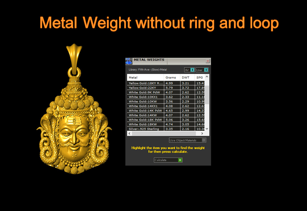 Mahakal pendant 3Dprint file-2 3D print model_3