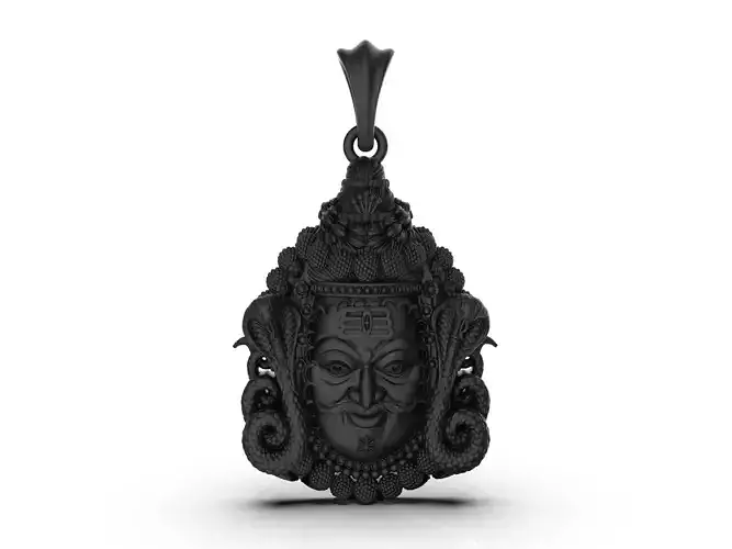 Mahakal pendant 3Dprint file-2