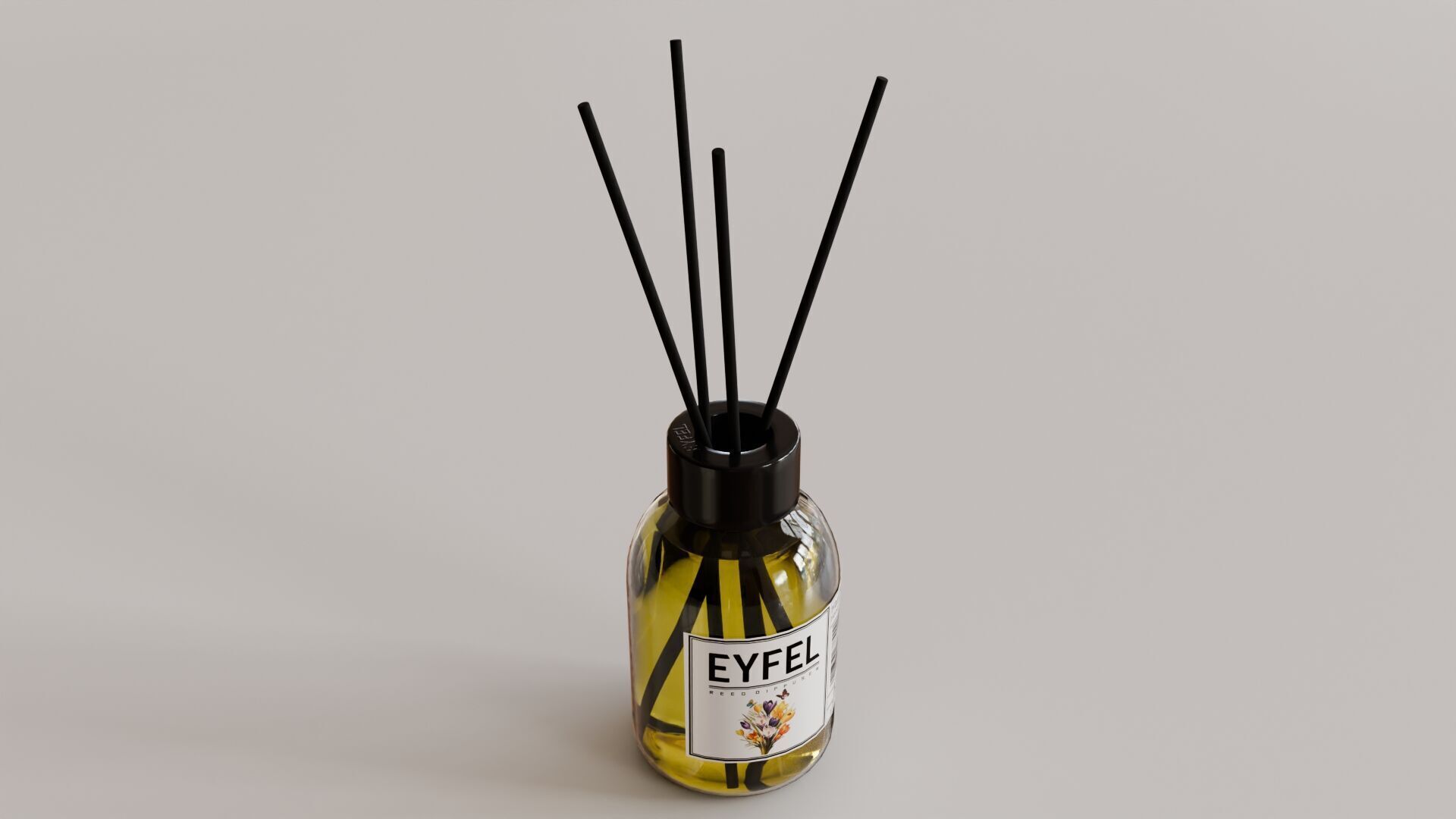 Eyfel Perfume Reed Diffuser Crocus Low-poly 3D model_32