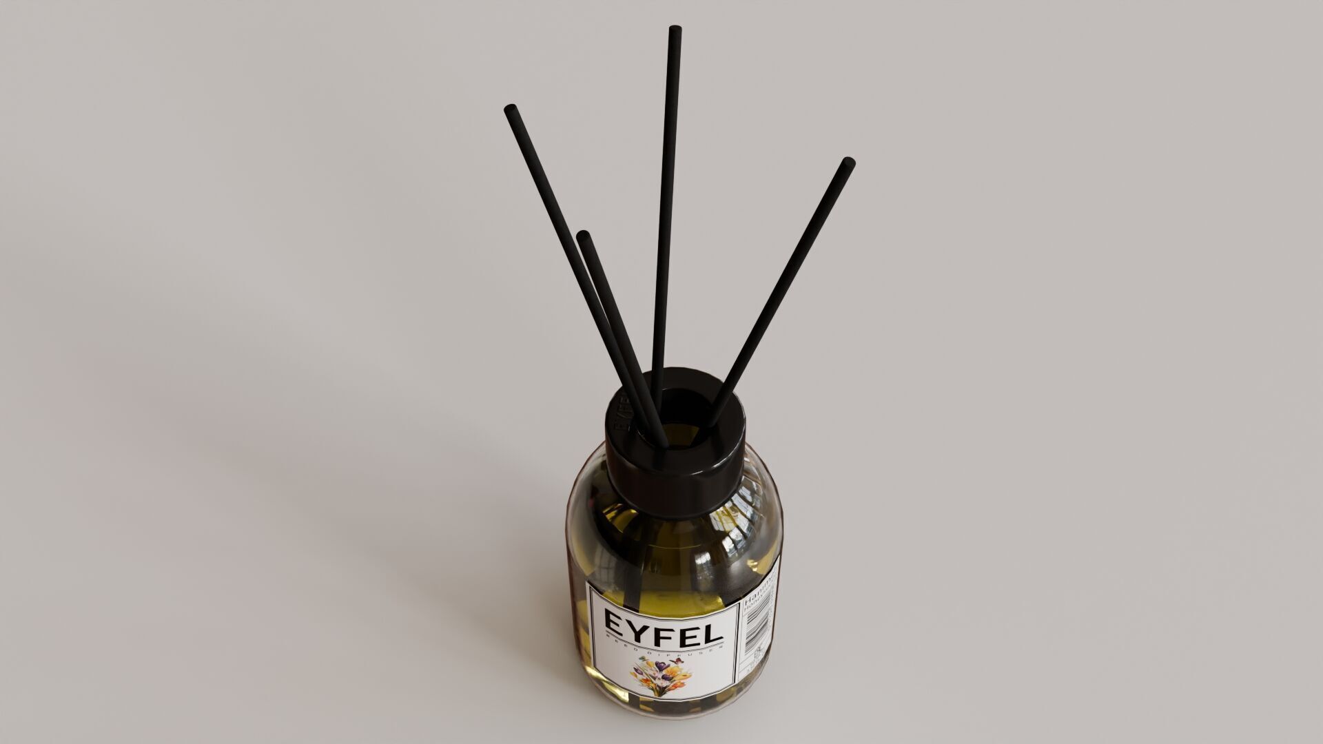 Eyfel Perfume Reed Diffuser Crocus Low-poly 3D model_3