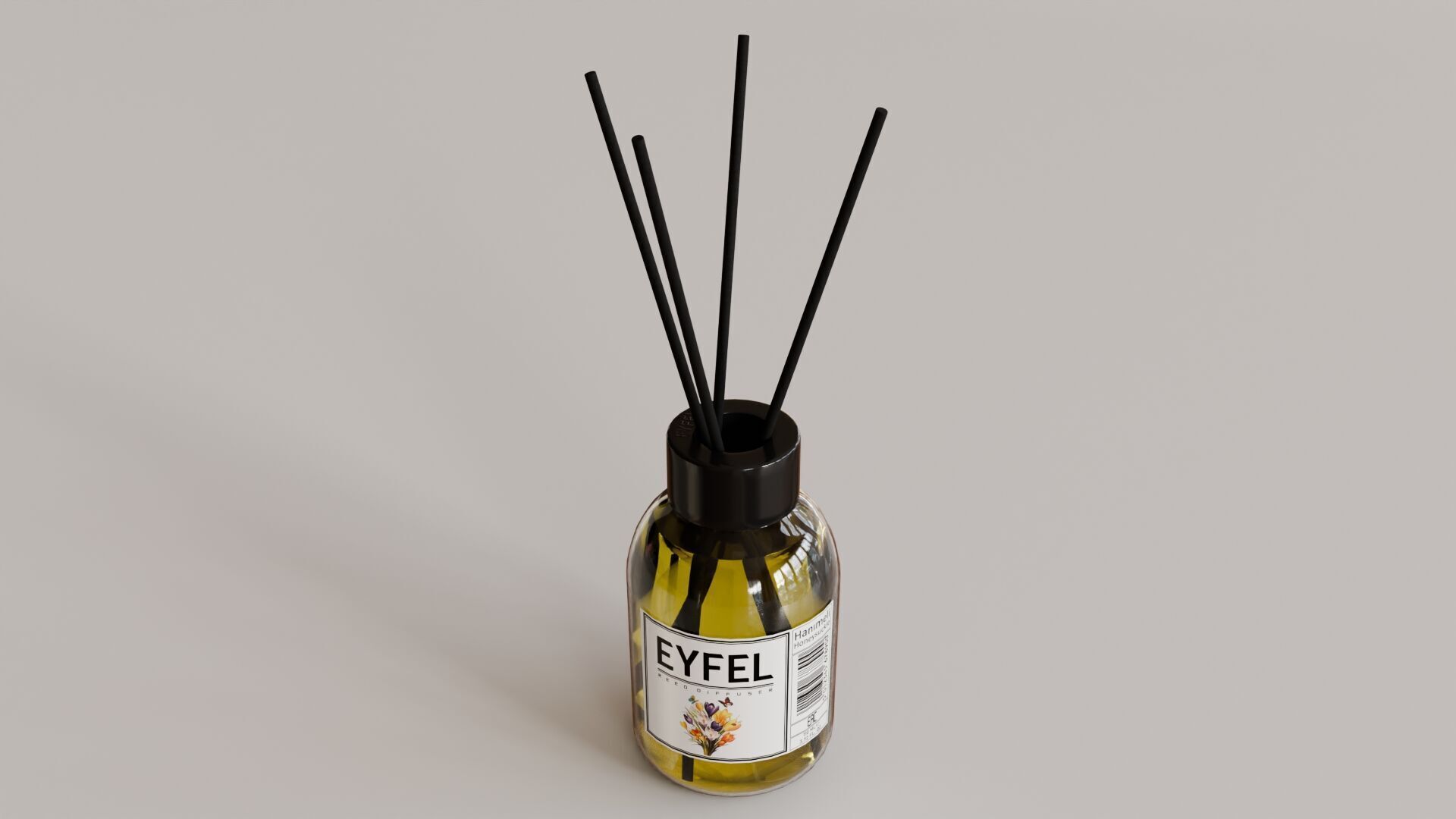 Eyfel Perfume Reed Diffuser Crocus Low-poly 3D model_11