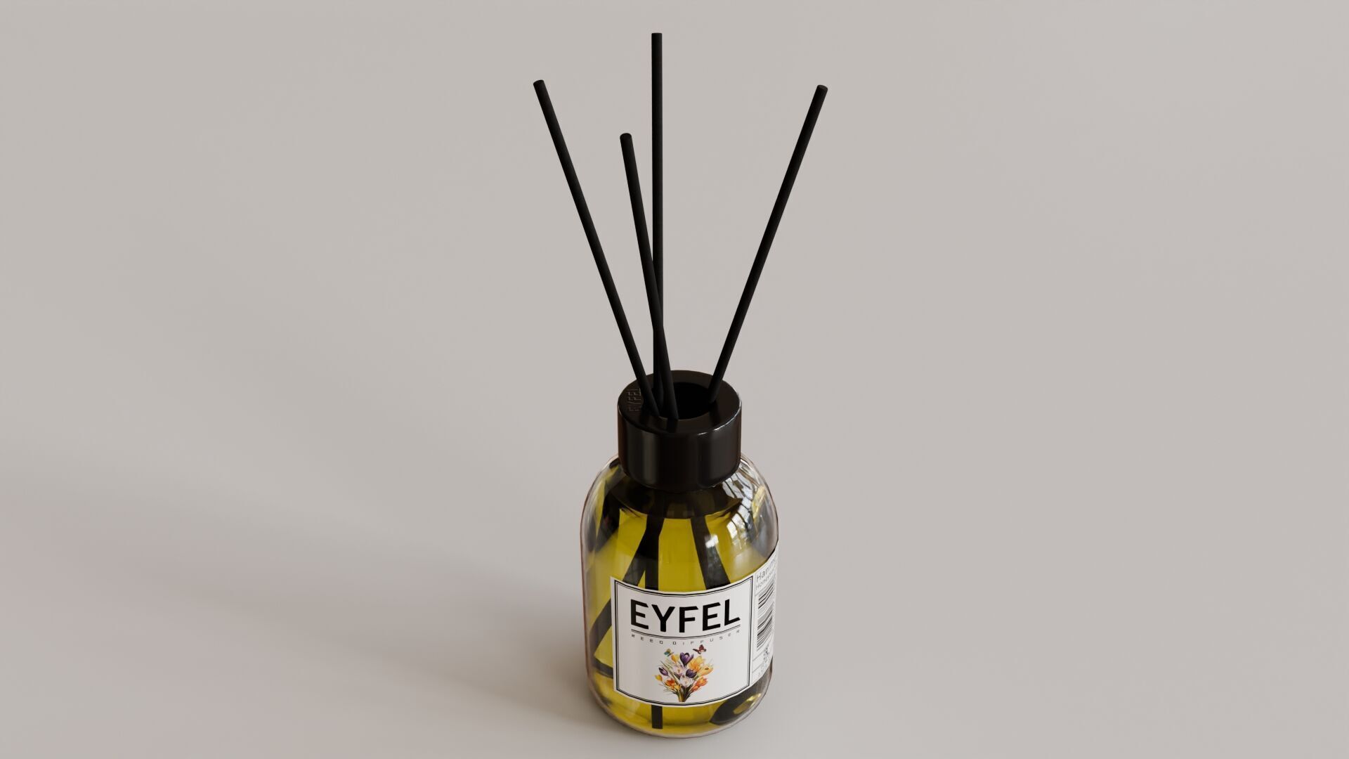 Eyfel Perfume Reed Diffuser Crocus Low-poly 3D model_33