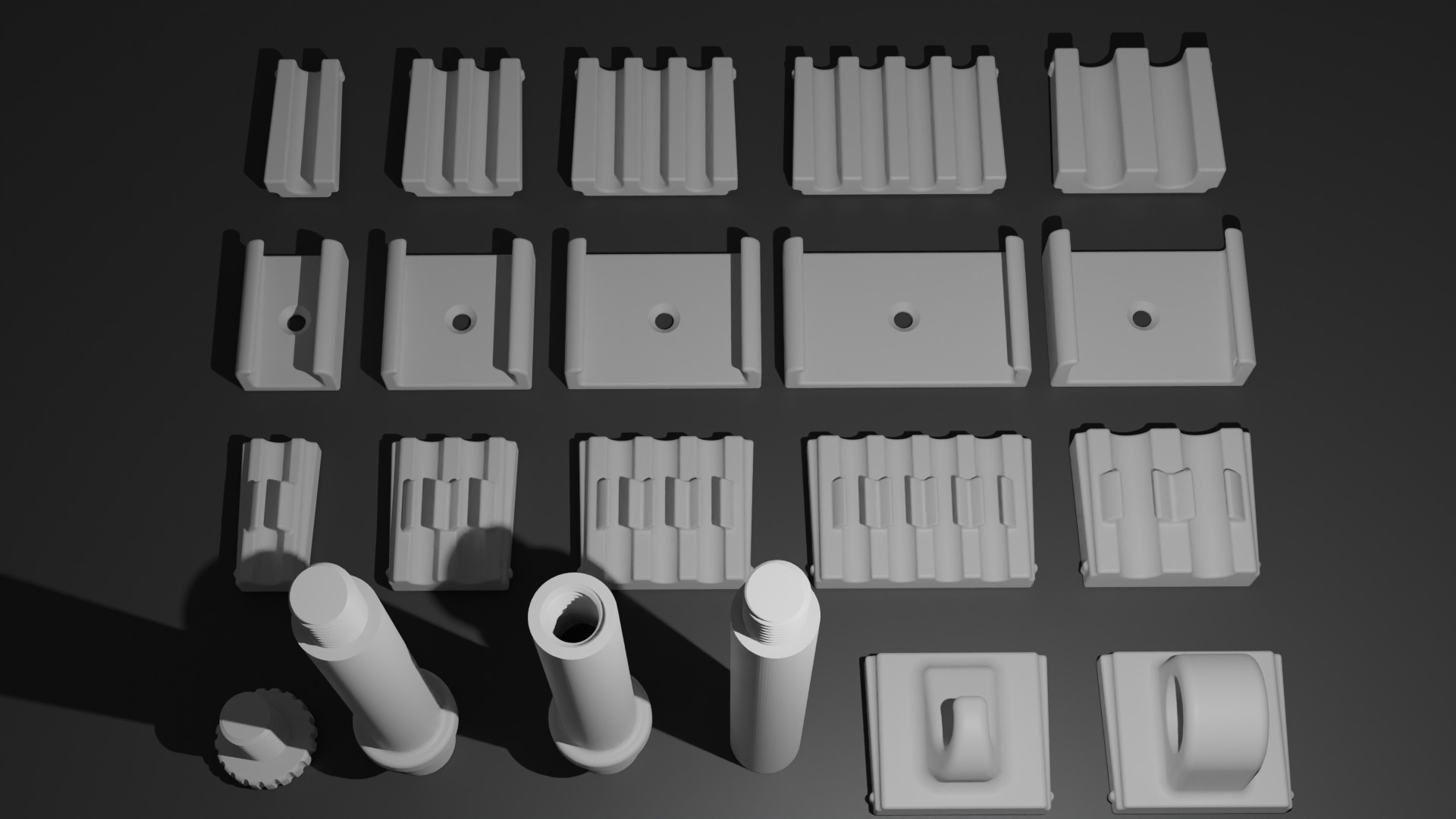 Minimalist Set Cable Organizer Clip Free 3D print model_3