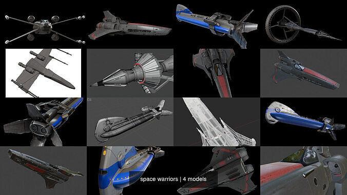  space warriors 3D Model Collection