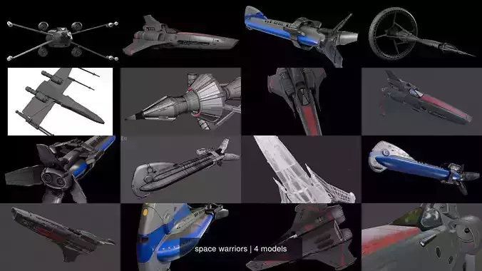  space warriors 3D Model Collection