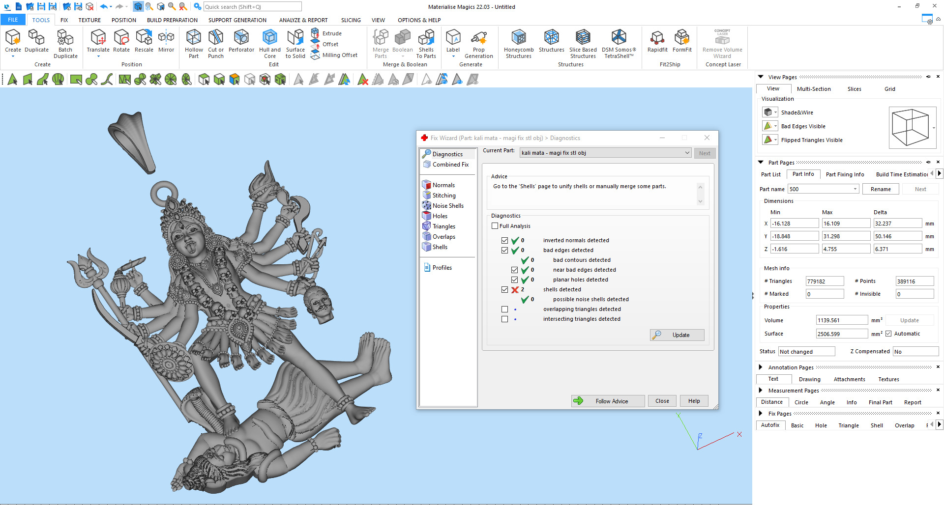 Kali Mata Pendant 3Dprint File-2 3D print model_9