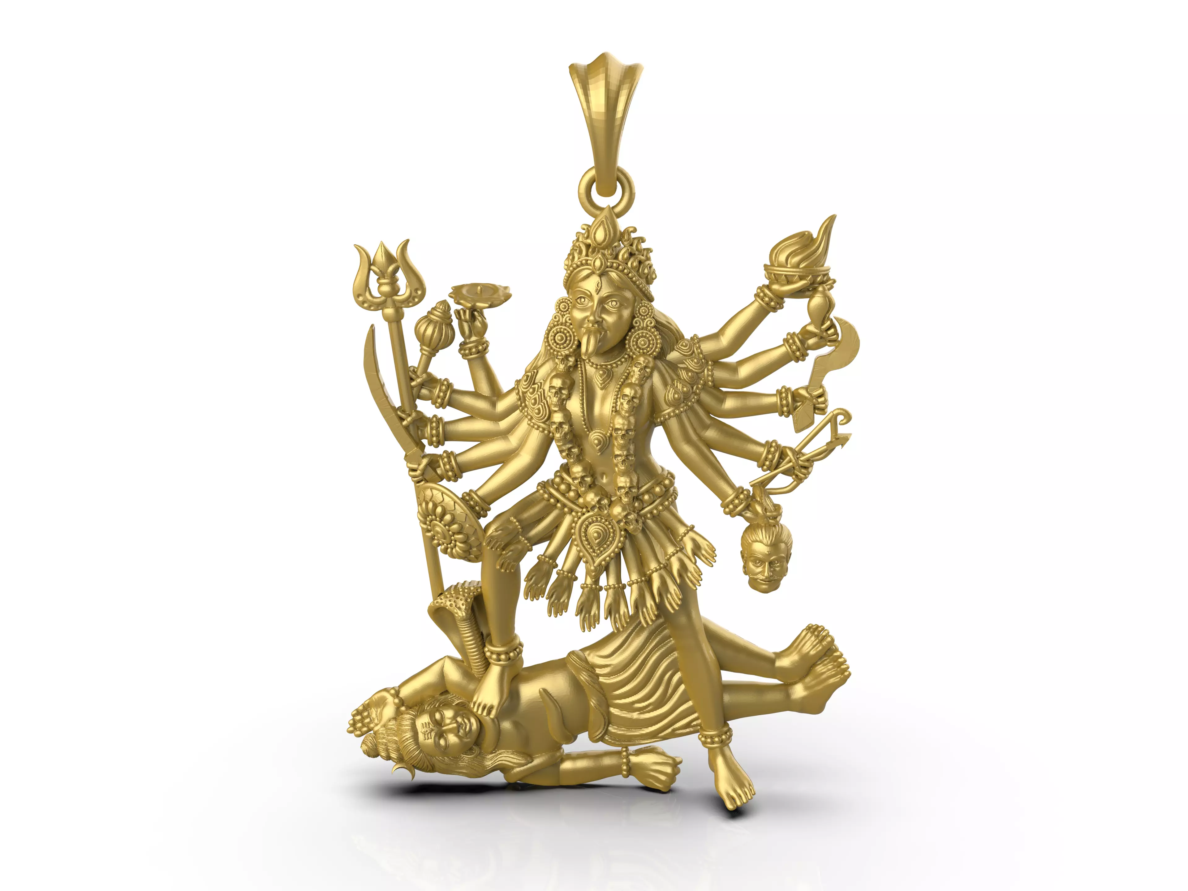 Kali Mata Pendant 3Dprint File-2 3D print model_0