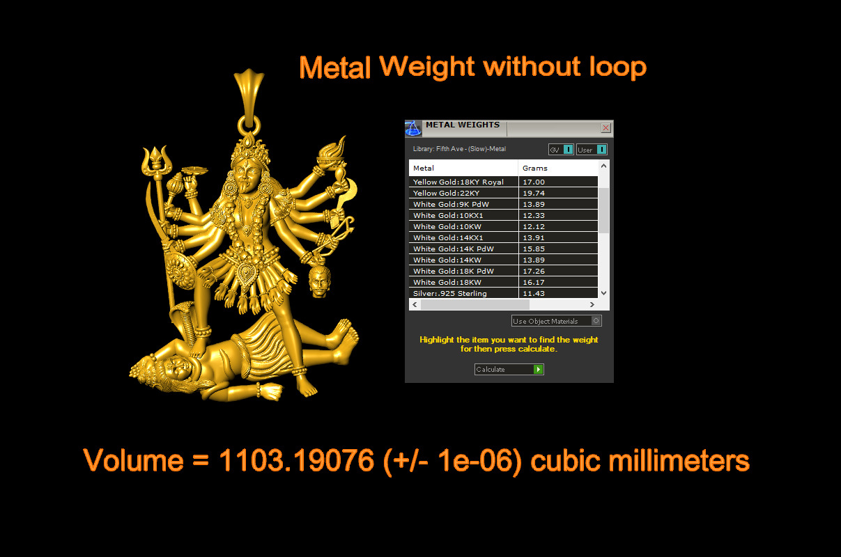 Kali Mata Pendant 3Dprint File-2 3D print model_2