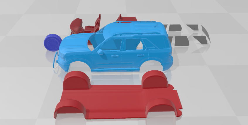 Bronco Sport 2025 - Separate Parts for 3D Printing 3D print model_2
