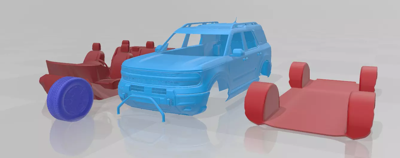 Bronco Sport 2025 - Separate Parts for 3D Printing 3D print model_0