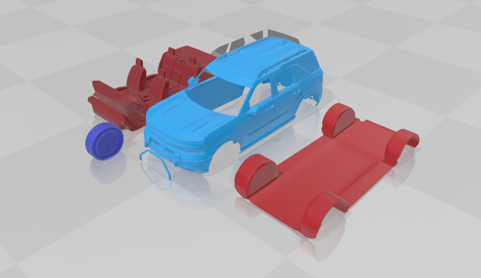 Bronco Sport 2025 - Separate Parts for 3D Printing 3D print model_1