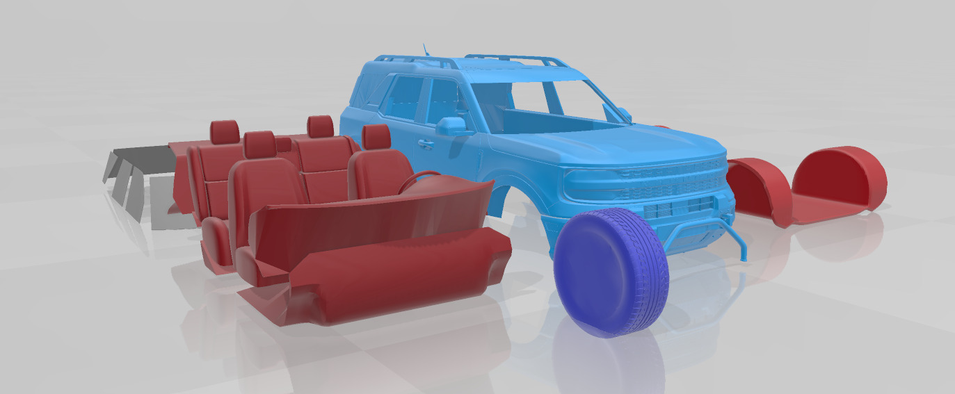 Bronco Sport 2025 - Separate Parts for 3D Printing 3D print model_6