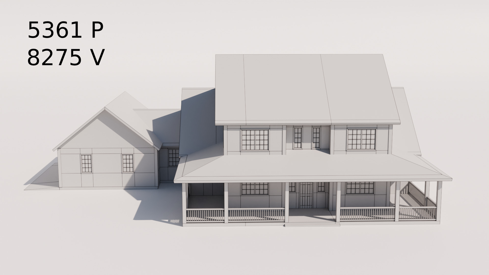 Cottage Houses Collection 1 Low-poly 3D model_23