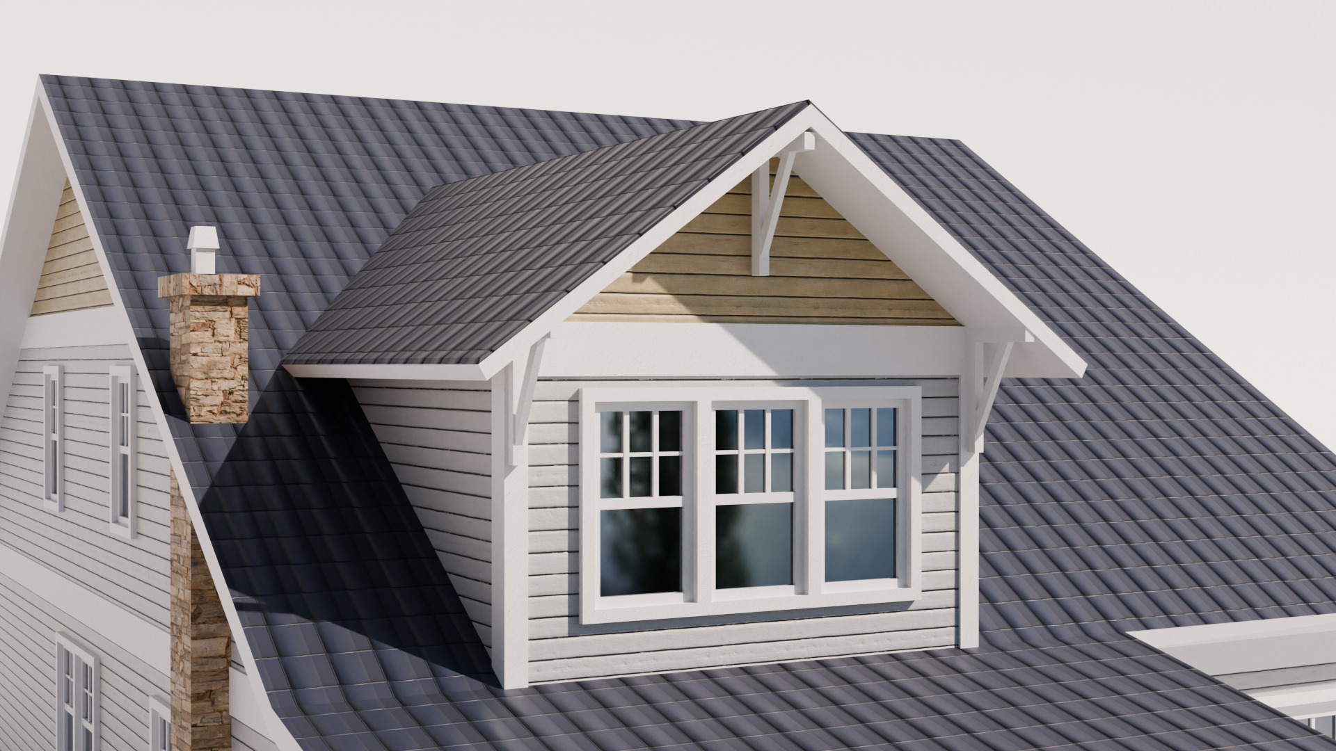 Cottage Houses Collection 1 Low-poly 3D model_28
