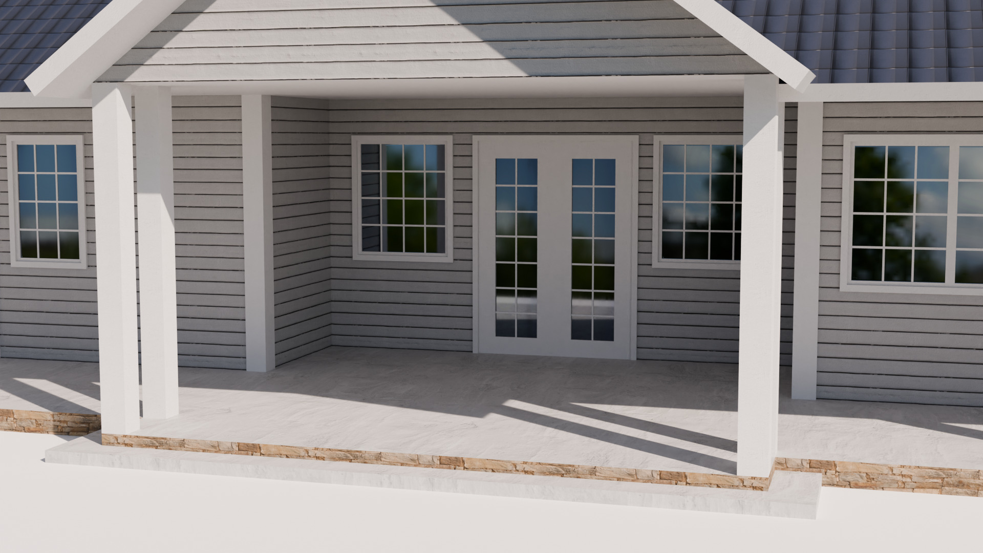 Cottage Houses Collection 1 Low-poly 3D model_21